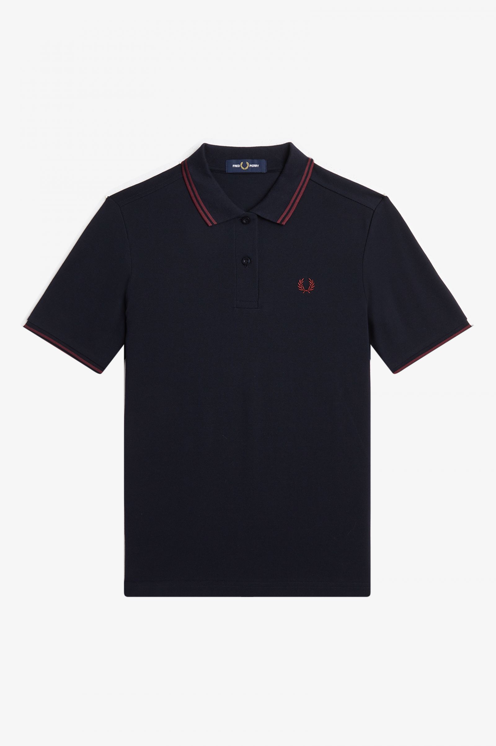 The Fred Perry ShirtG3600 Navy / Oxblood / Oxblood