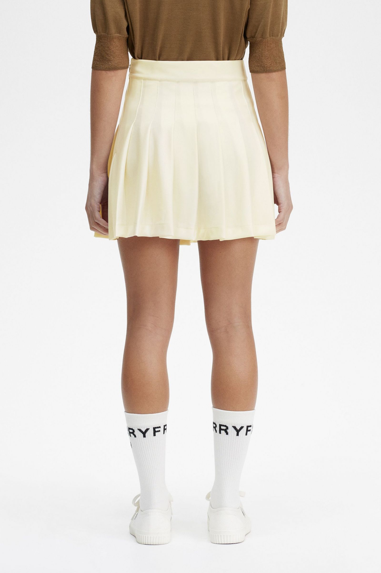 Pleated Tennis Skirt Ecru