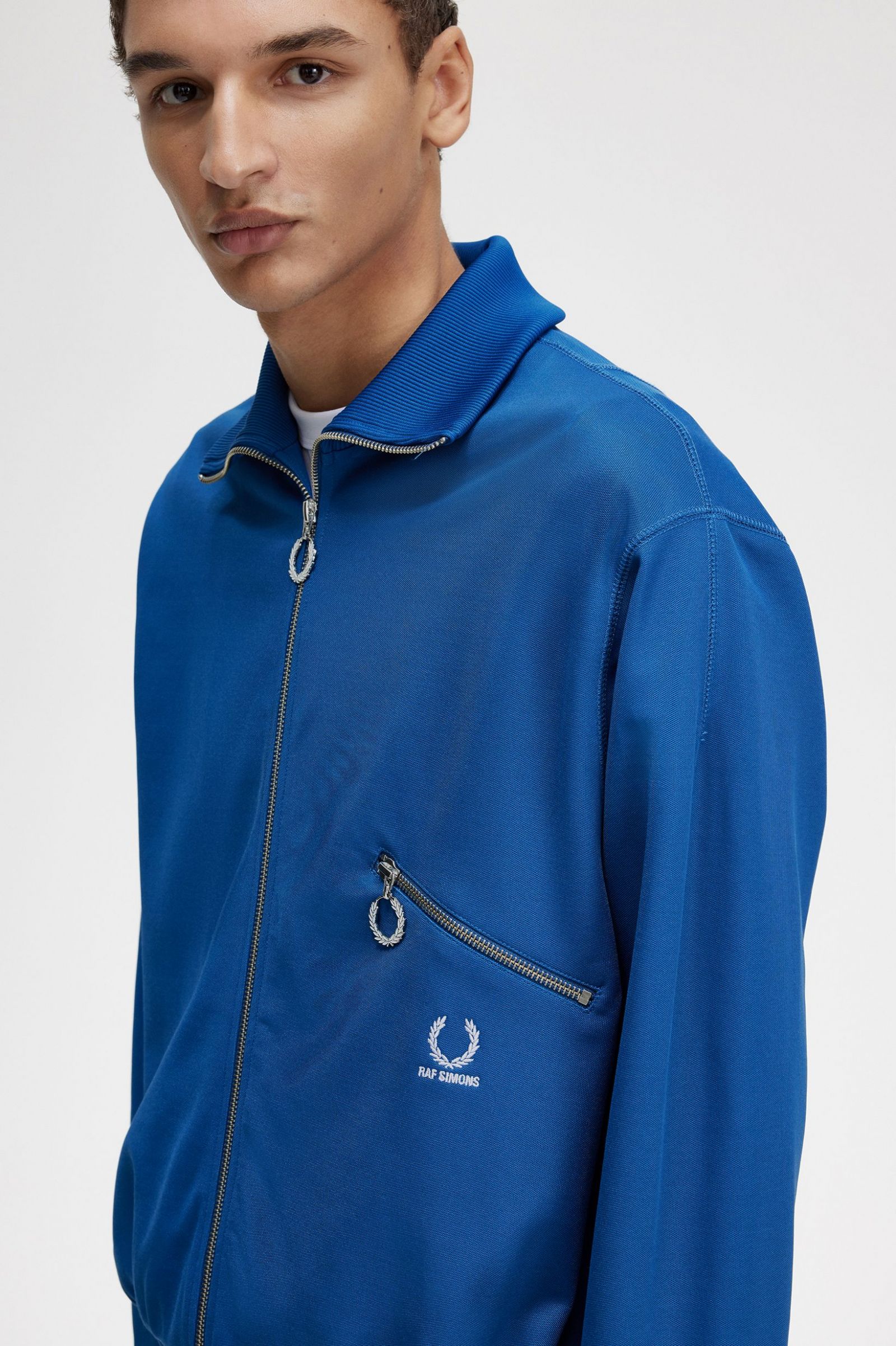 Raf SimonsPrinted Track Jacket Royal Blue