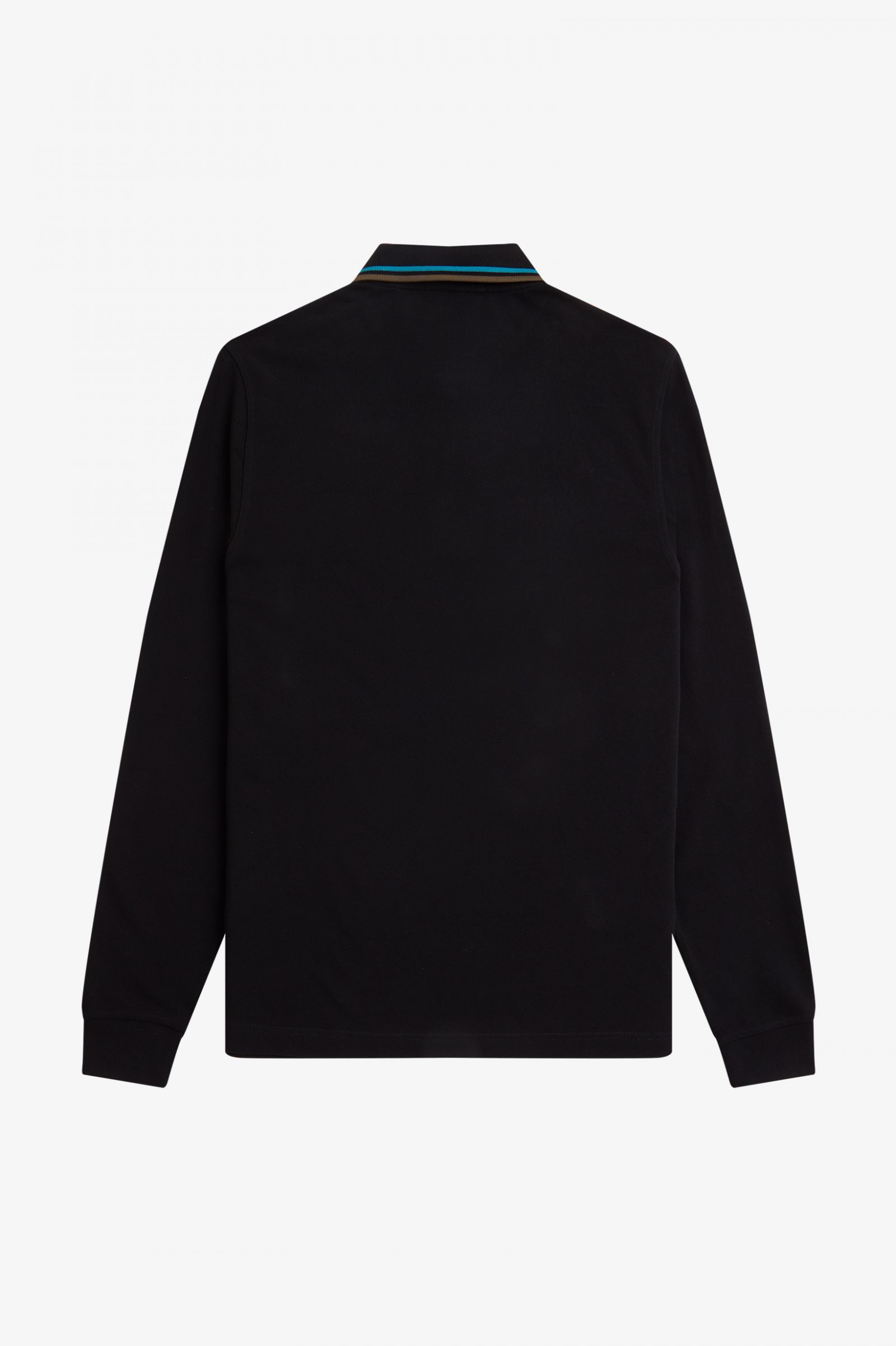 The Fred Perry ShirtM3636 Black / Cyber Blue / Uniform Green