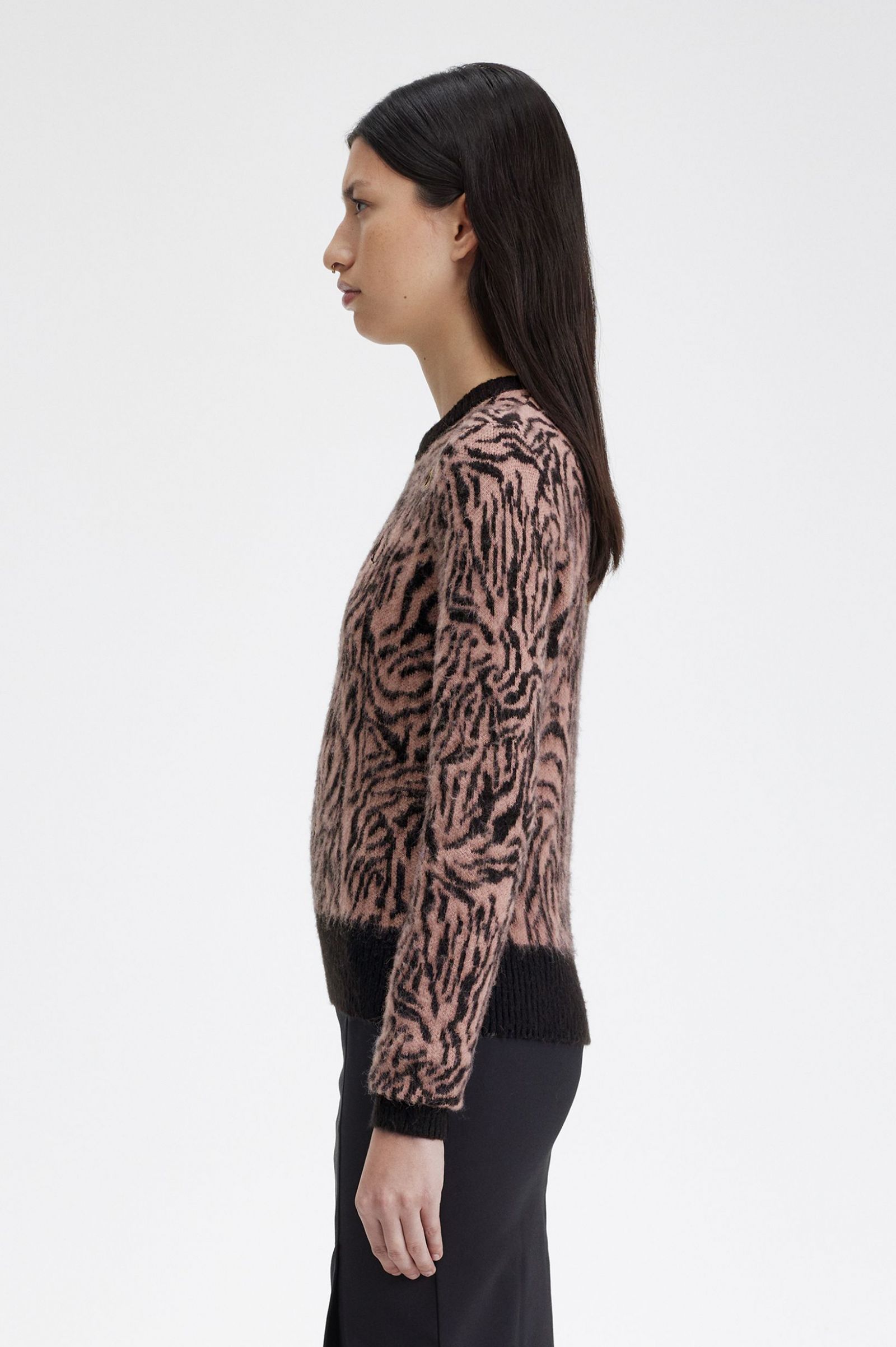 Amy Winehouse FoundationZebra Jumper Dusty Rose Pink