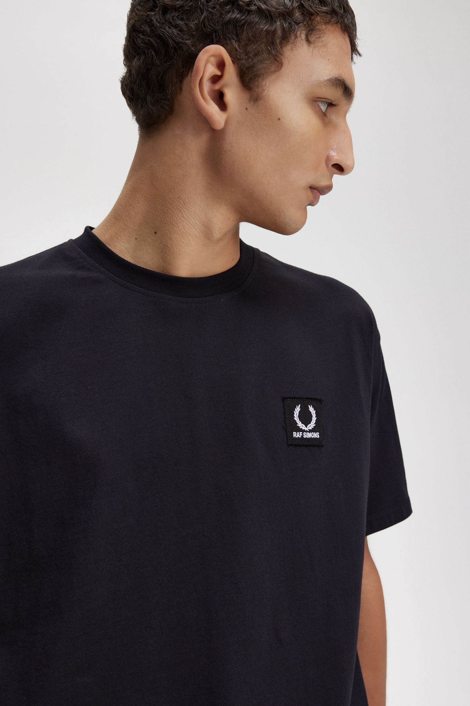 Raf SimonsPrinted Patch Relaxed T-Shirt Black