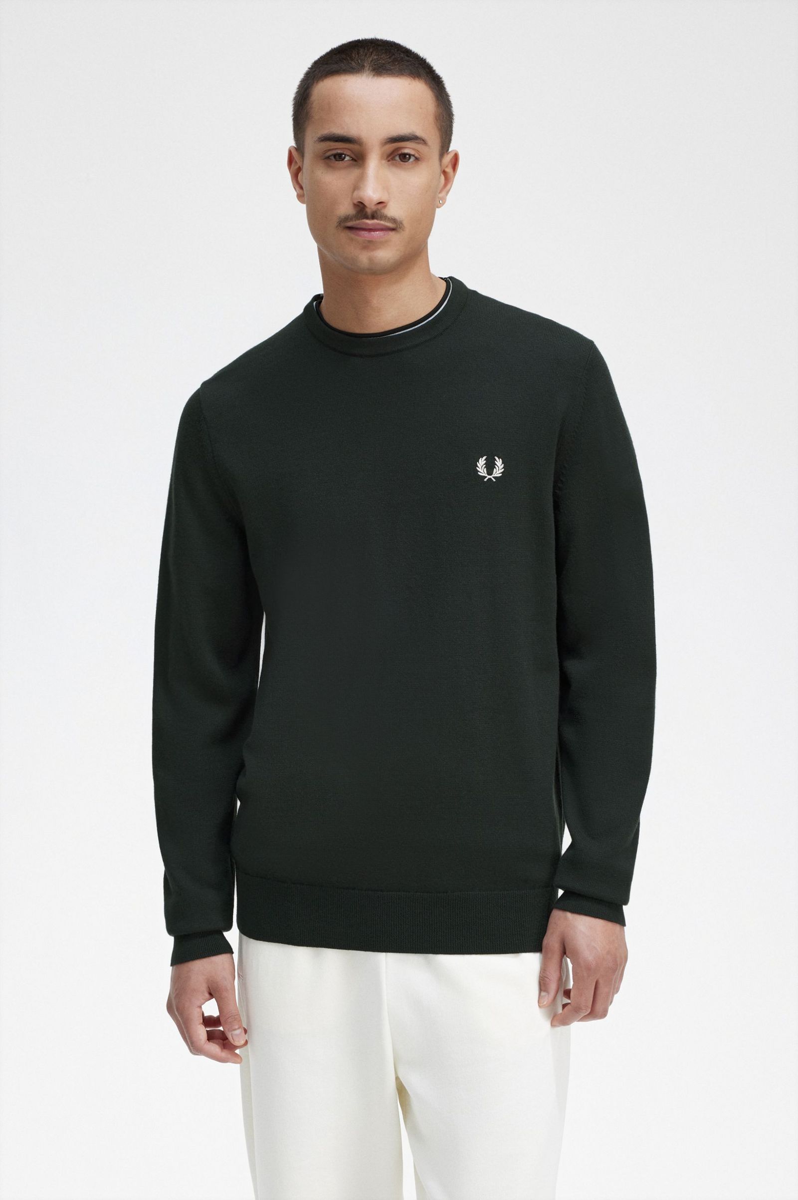 Classic Crew Neck Jumper Night Green