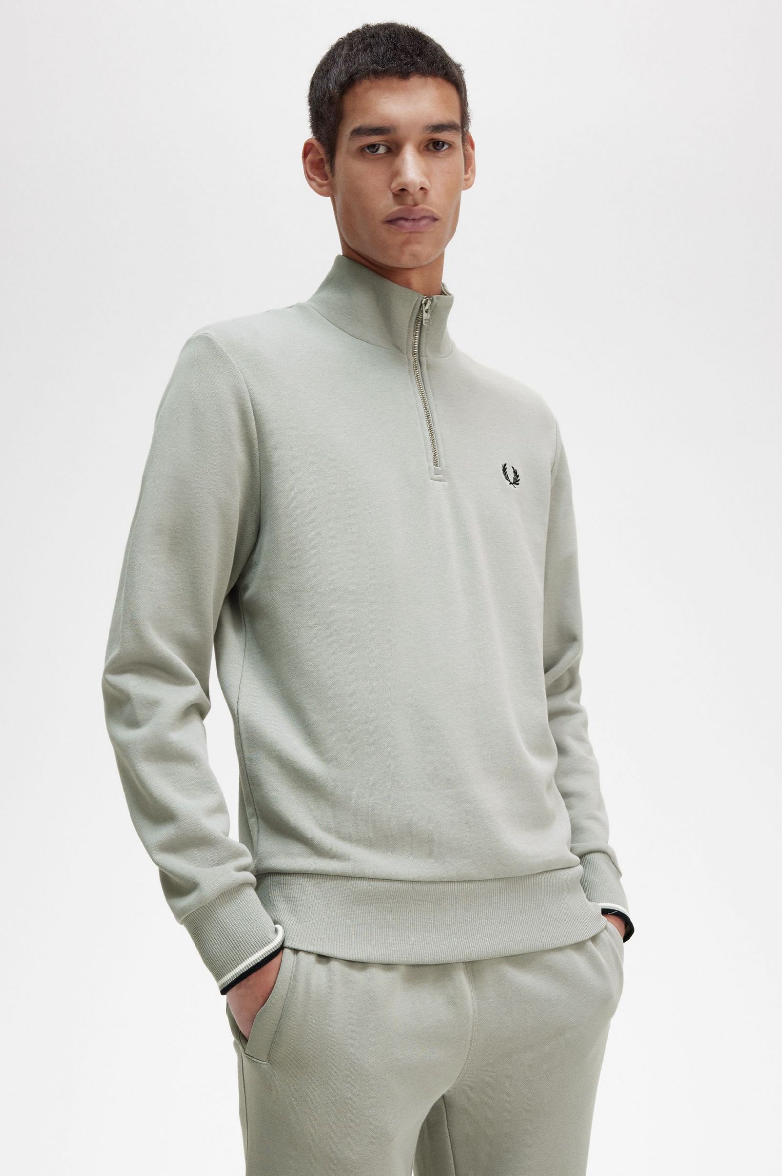 Half Zip Sweatshirt Limestone