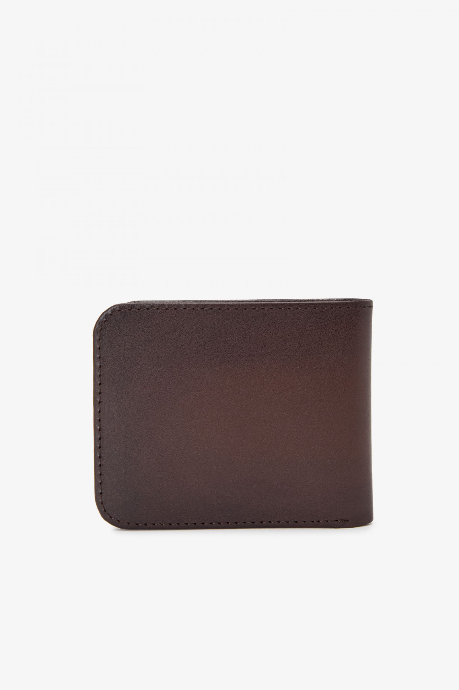 Burnished Leathr Billfold Wallet Burnt Tobacco