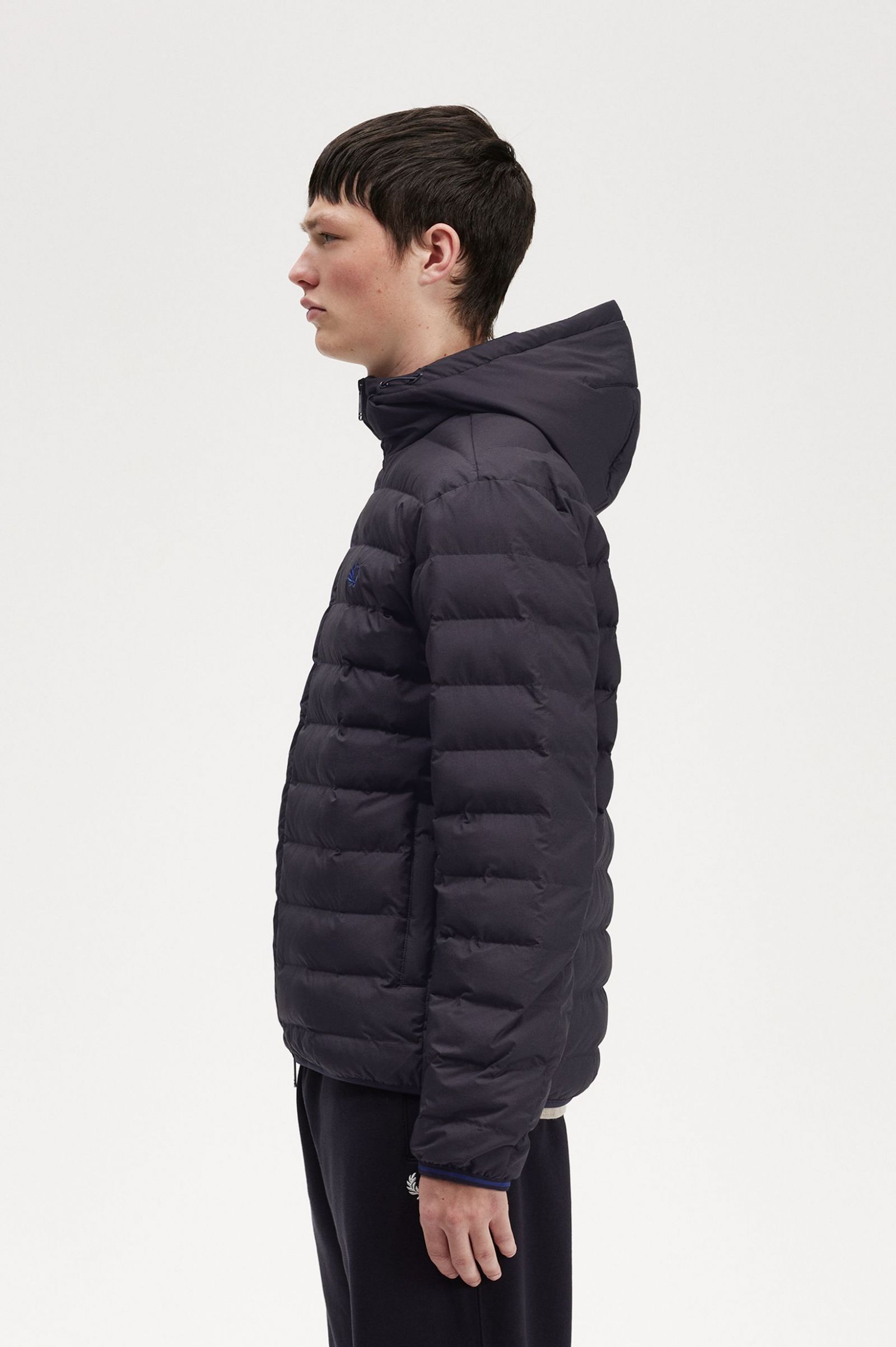 Hooded Insulated Jacket Navy