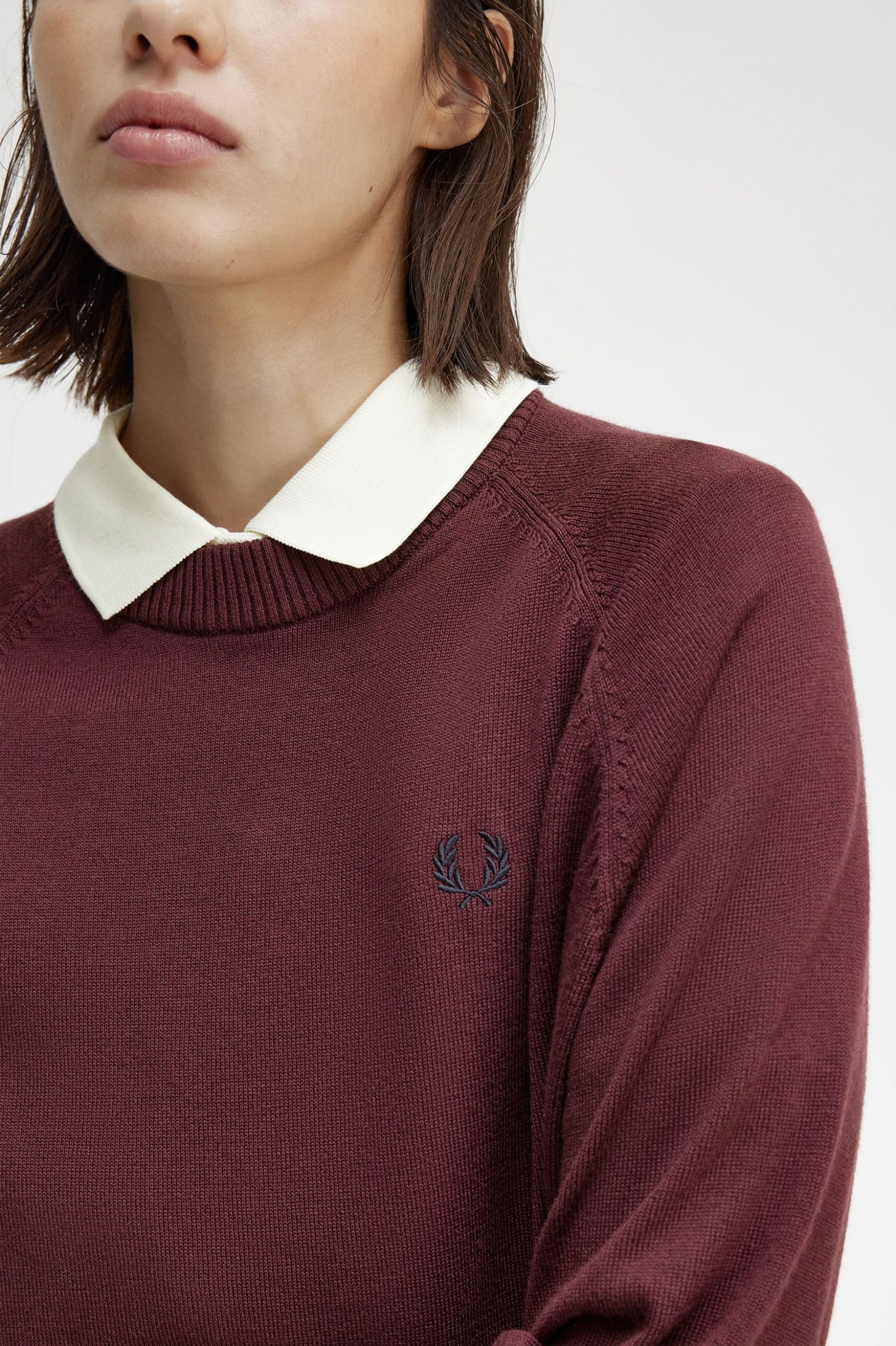 Crew Neck Jumper Oxblood