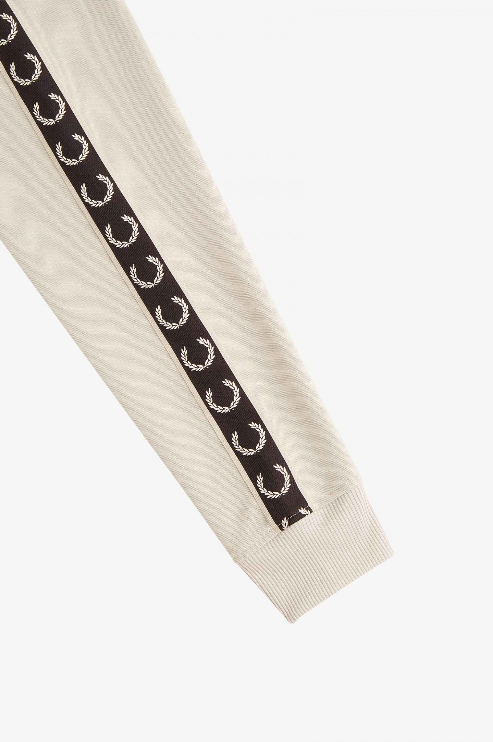 Contrast Tape Track Jacket Light Oyster / Black