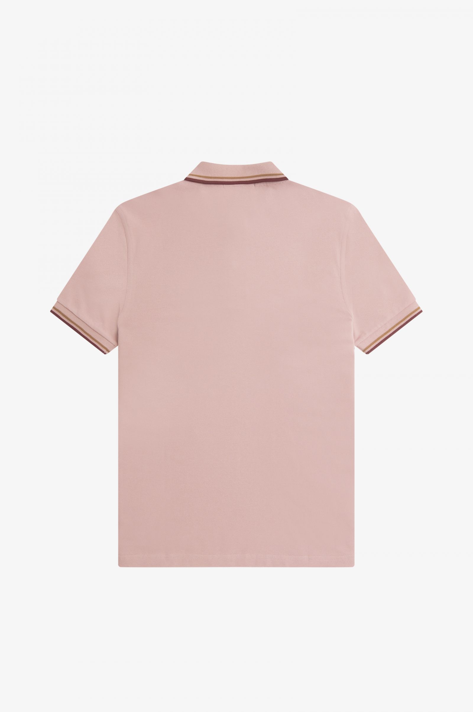The Fred Perry ShirtM3600 Dusty Rose Pink / Shaded Stone / Oxblood