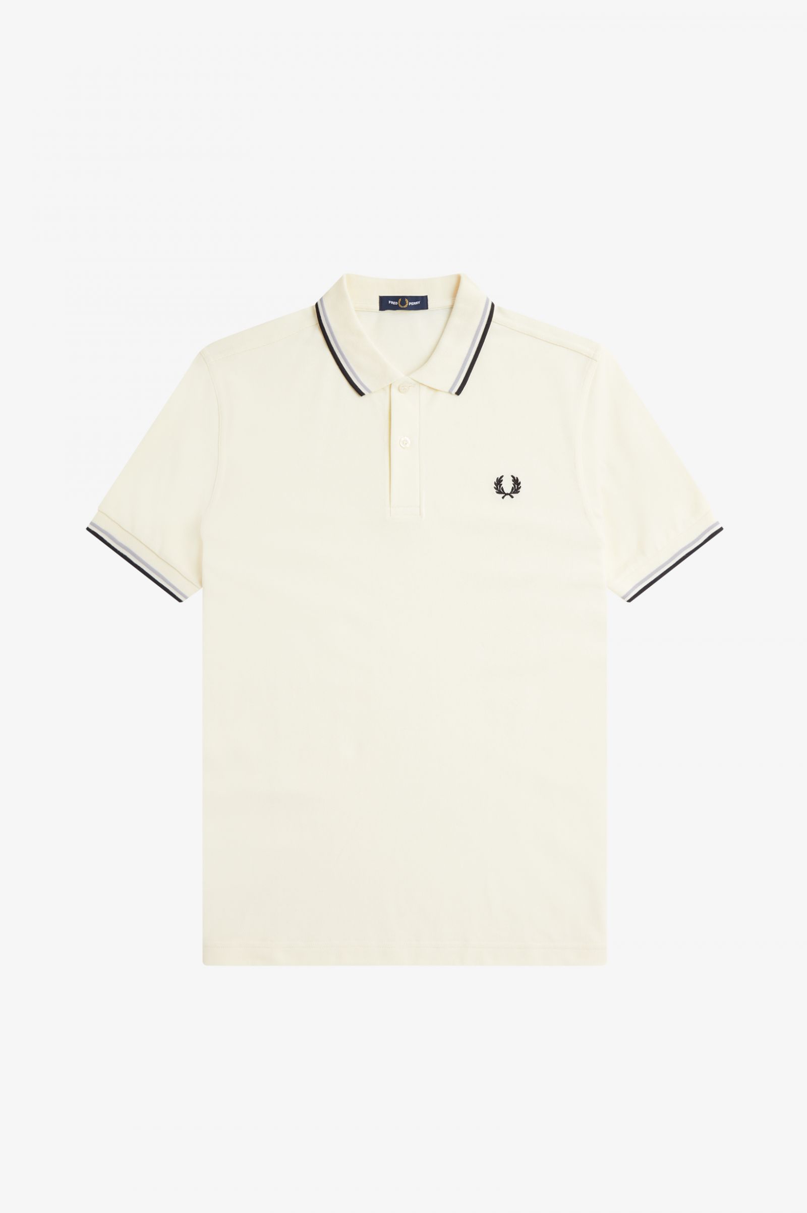 The Fred Perry ShirtM3600 Ecru / Limestone / Black