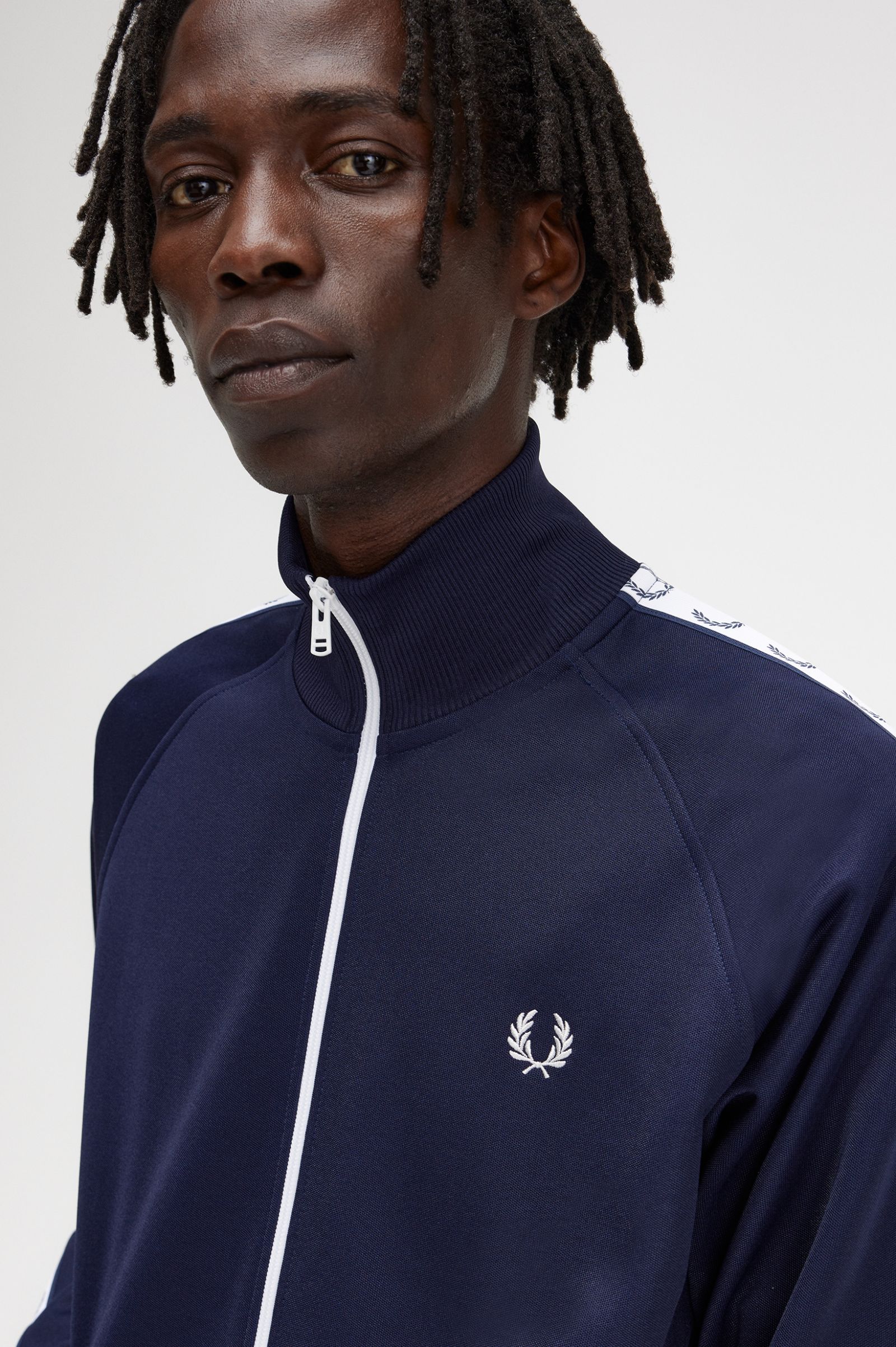 Taped Track Jacket Carbon Blue