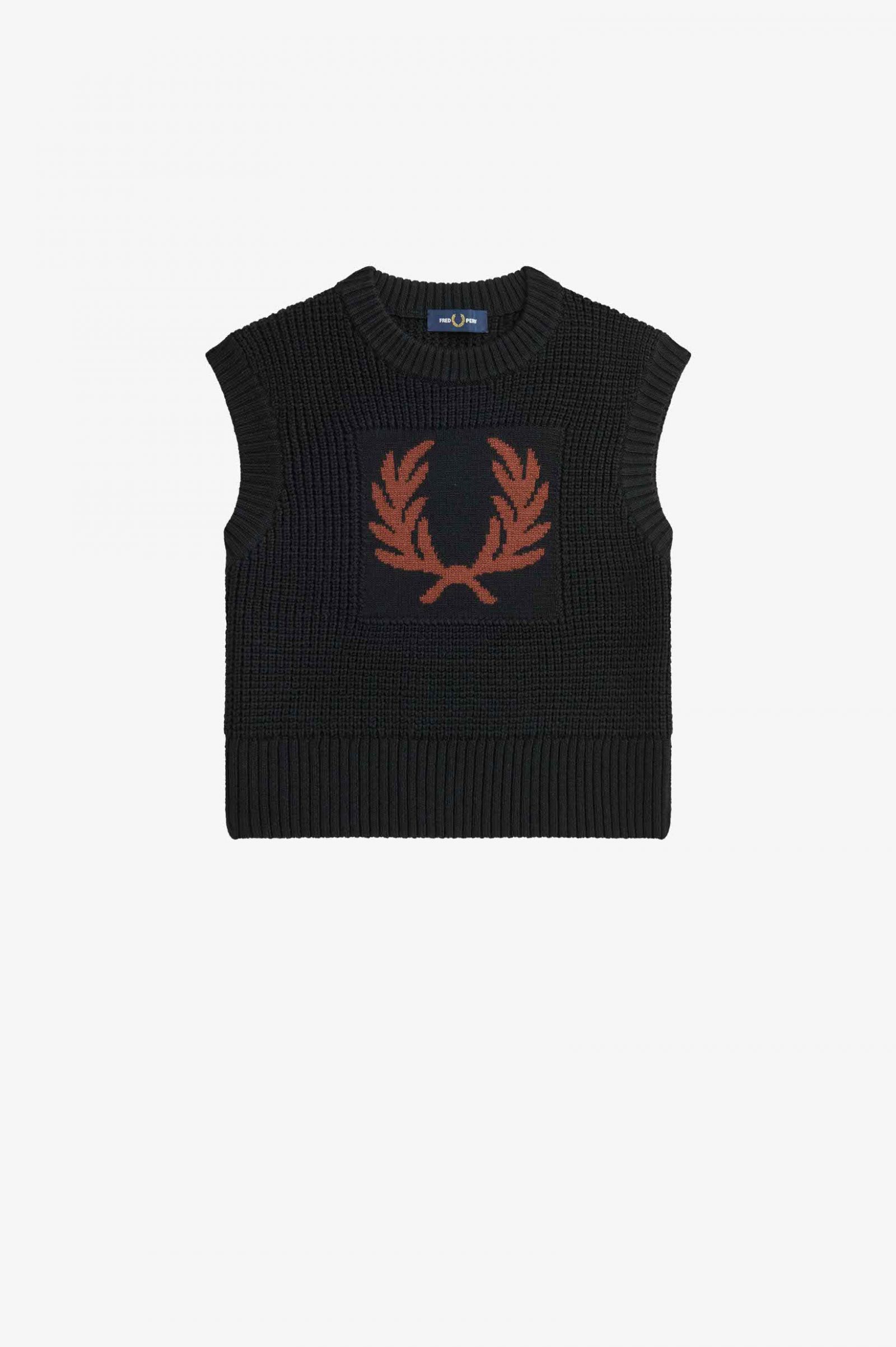 Laurel Wreath Knitted Tank Black