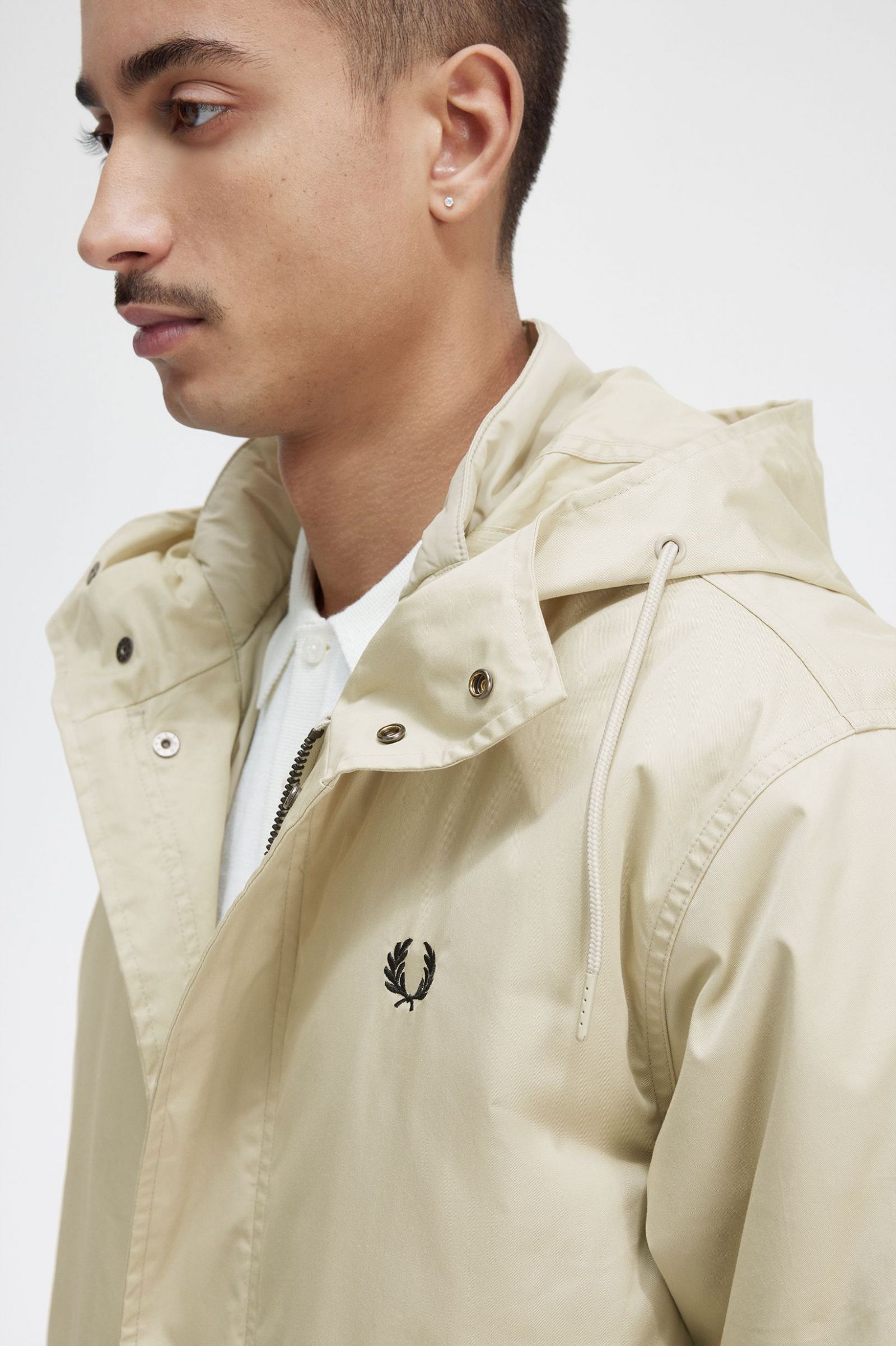 Short Padded Parka Light Oyster