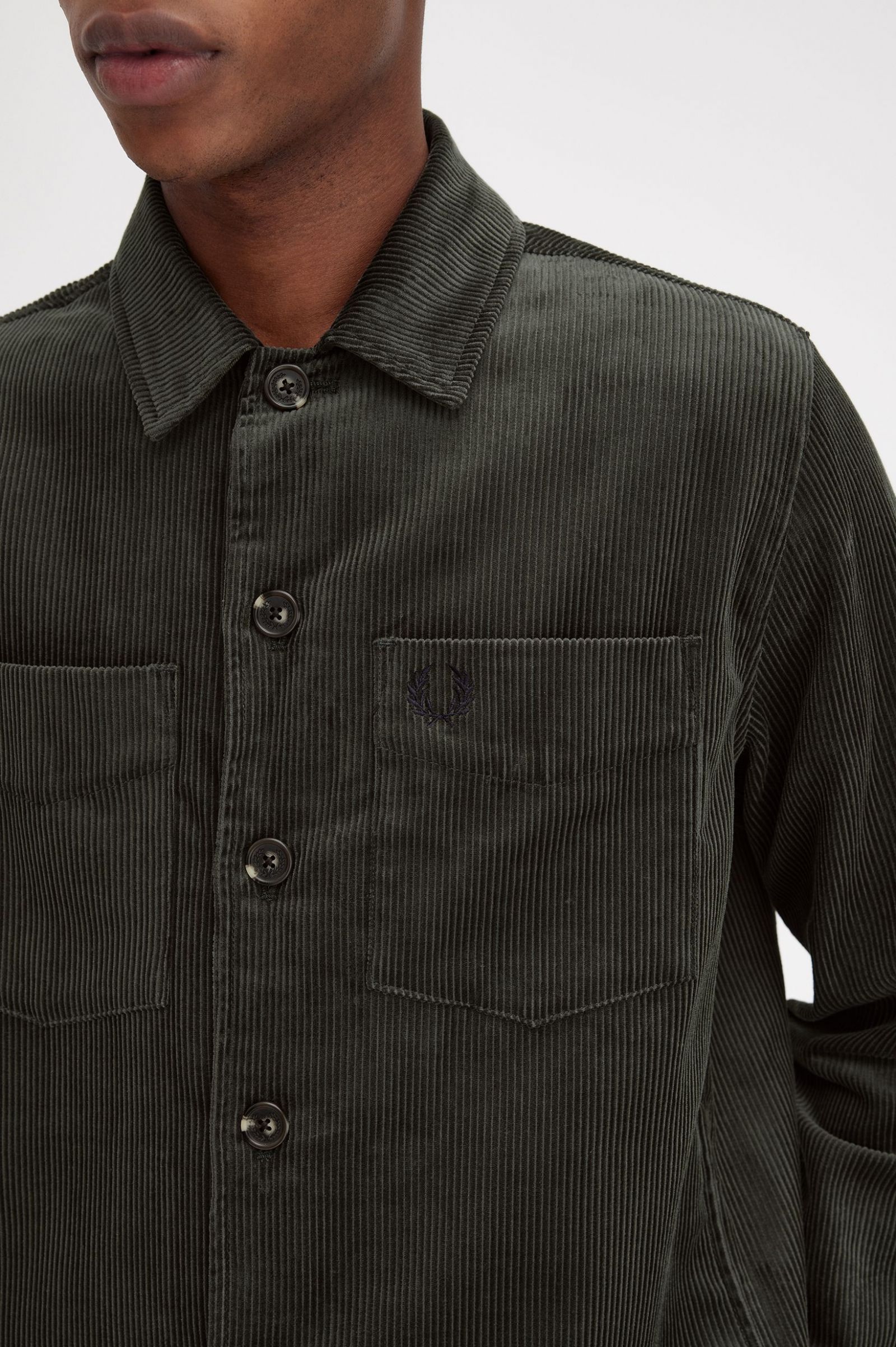 Cord Overshirt Field Green