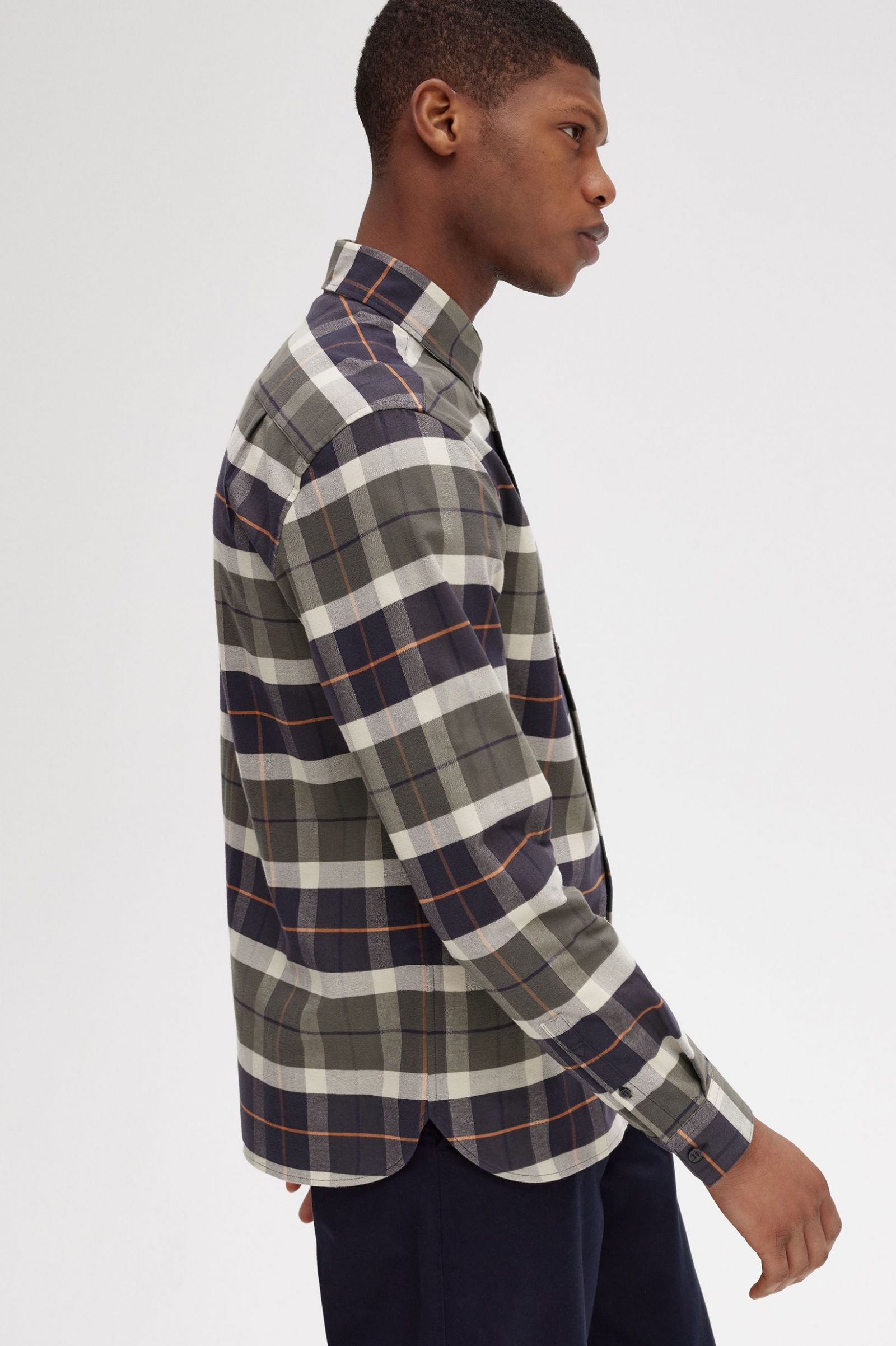 Brushed Tartan Shirt Field Green