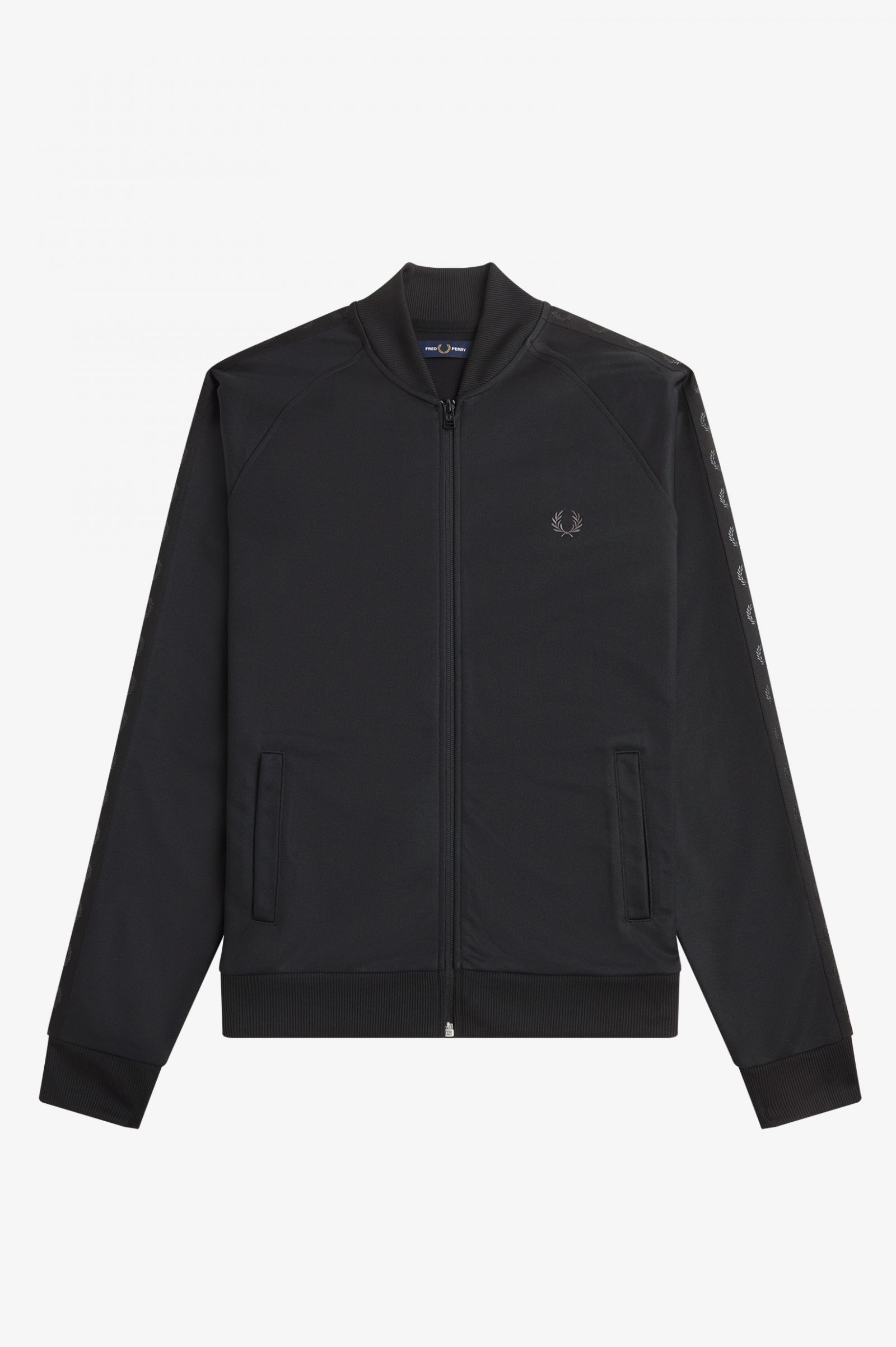 Tonal Tape Track Jacket Black