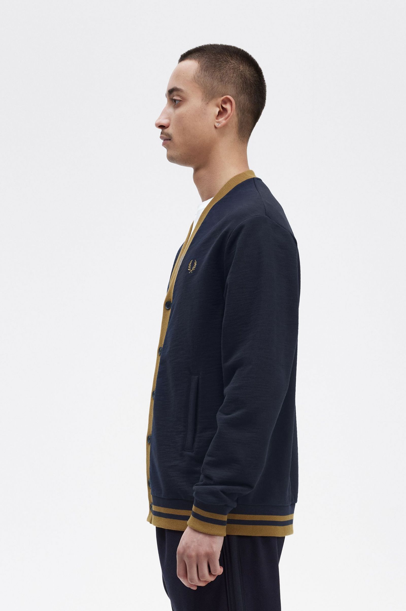 Button Through Sweatshirt Navy