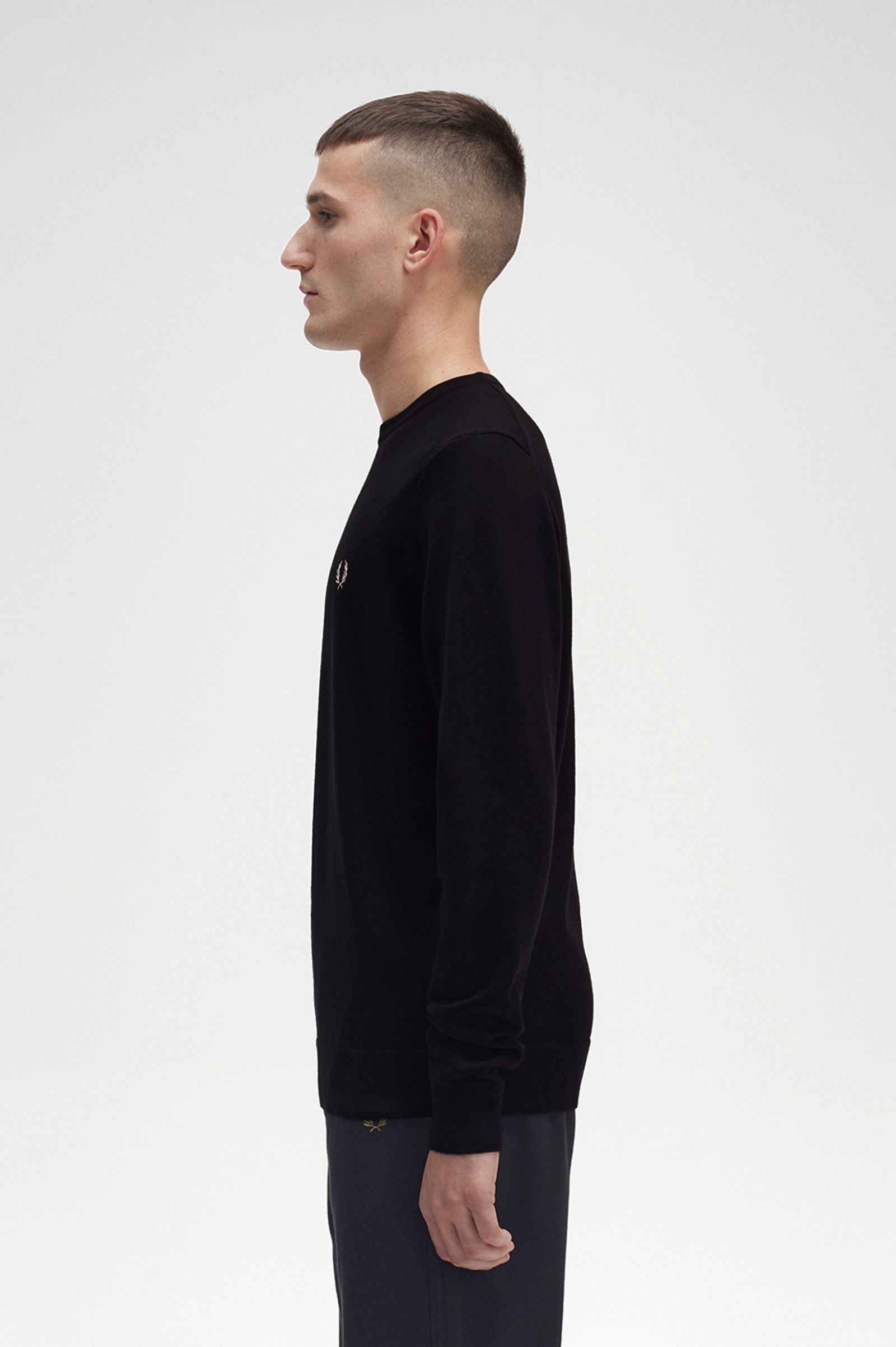 Classic Crew Neck Jumper Black