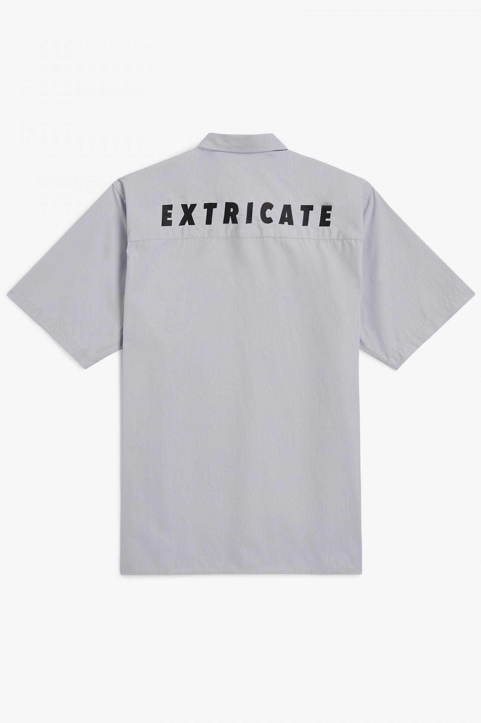 Raf SimonsEmbroidered Short Sleeve Shirt Black