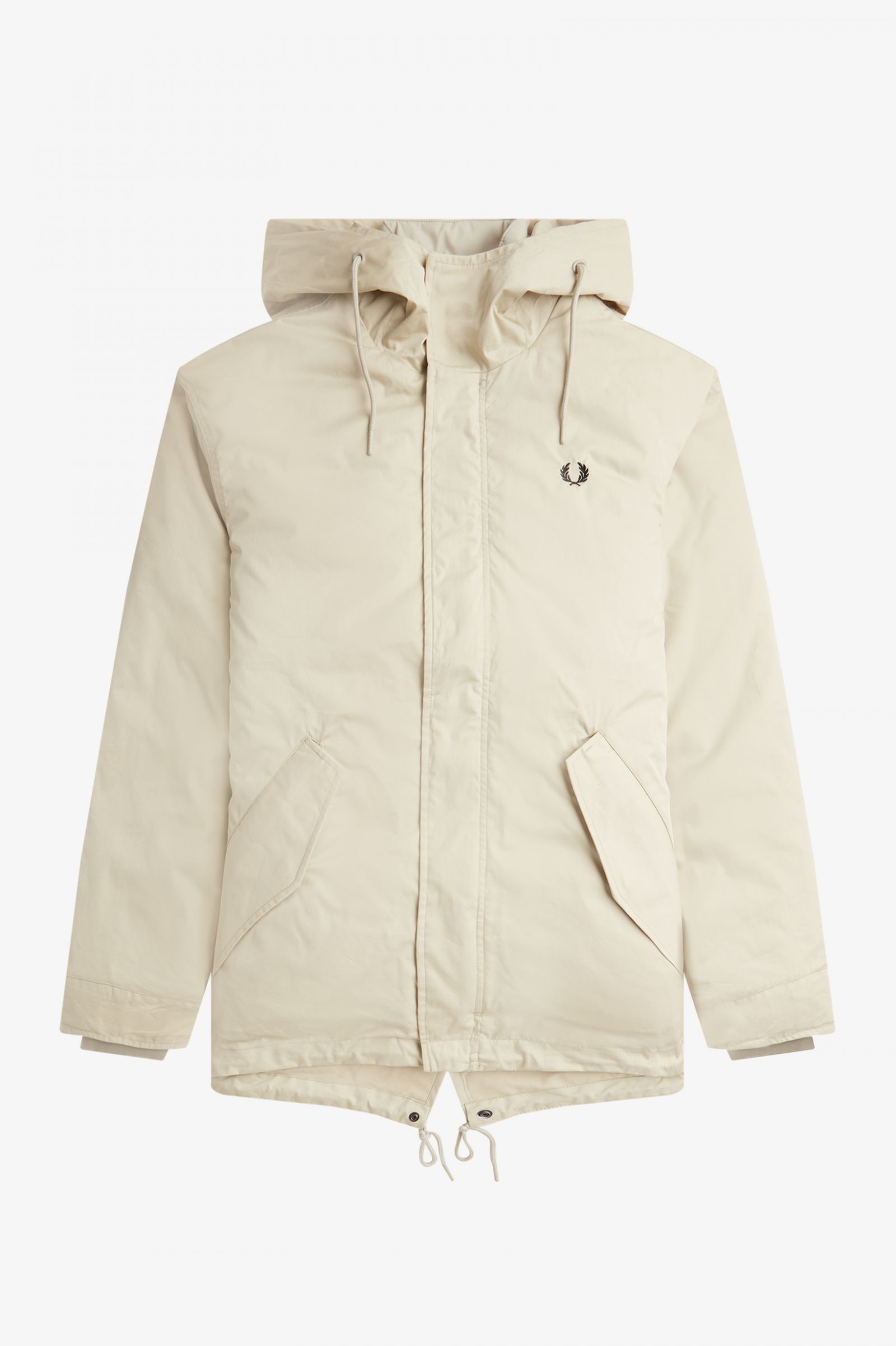Short Padded Parka Light Oyster