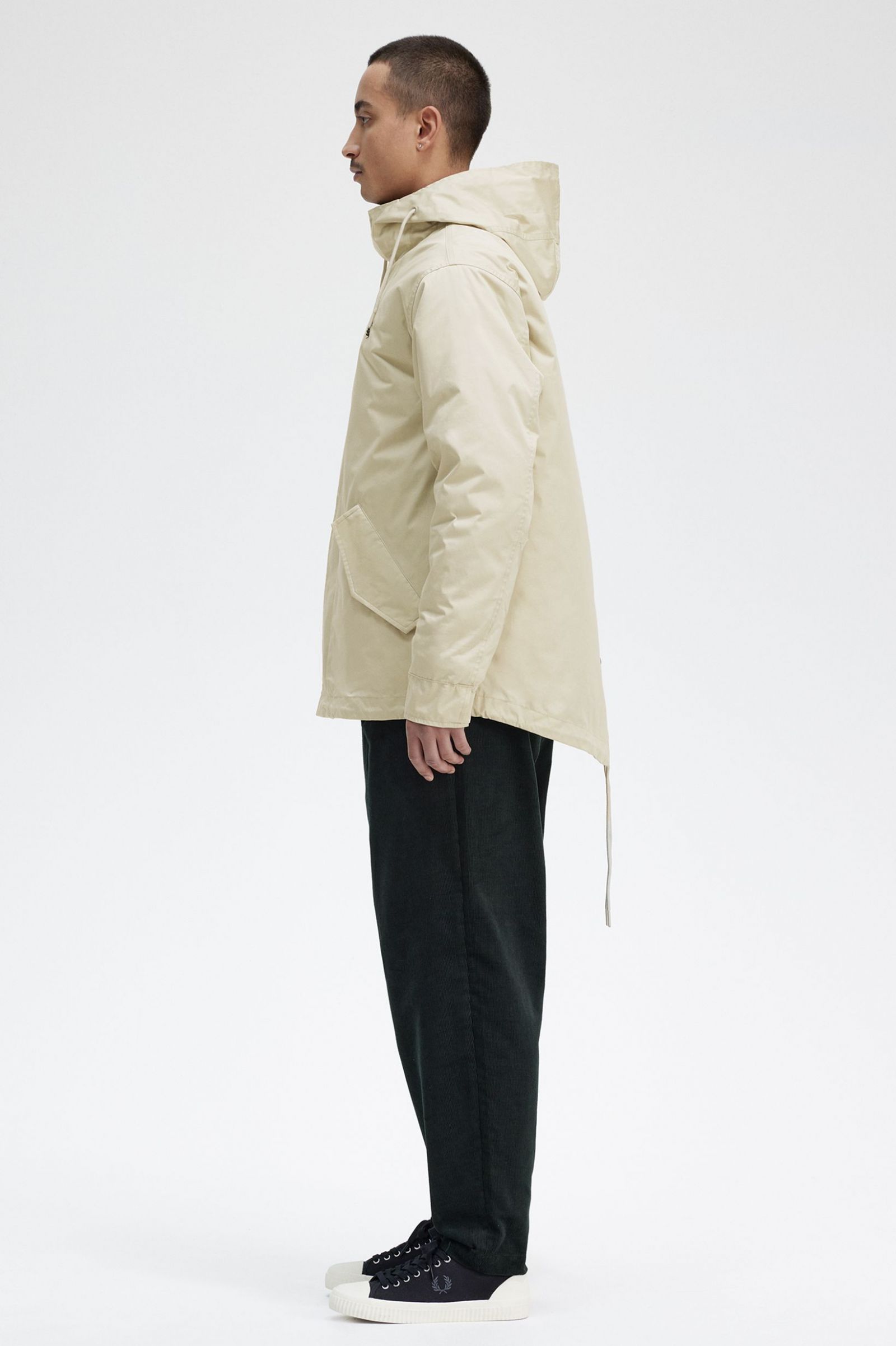Short Padded Parka Light Oyster