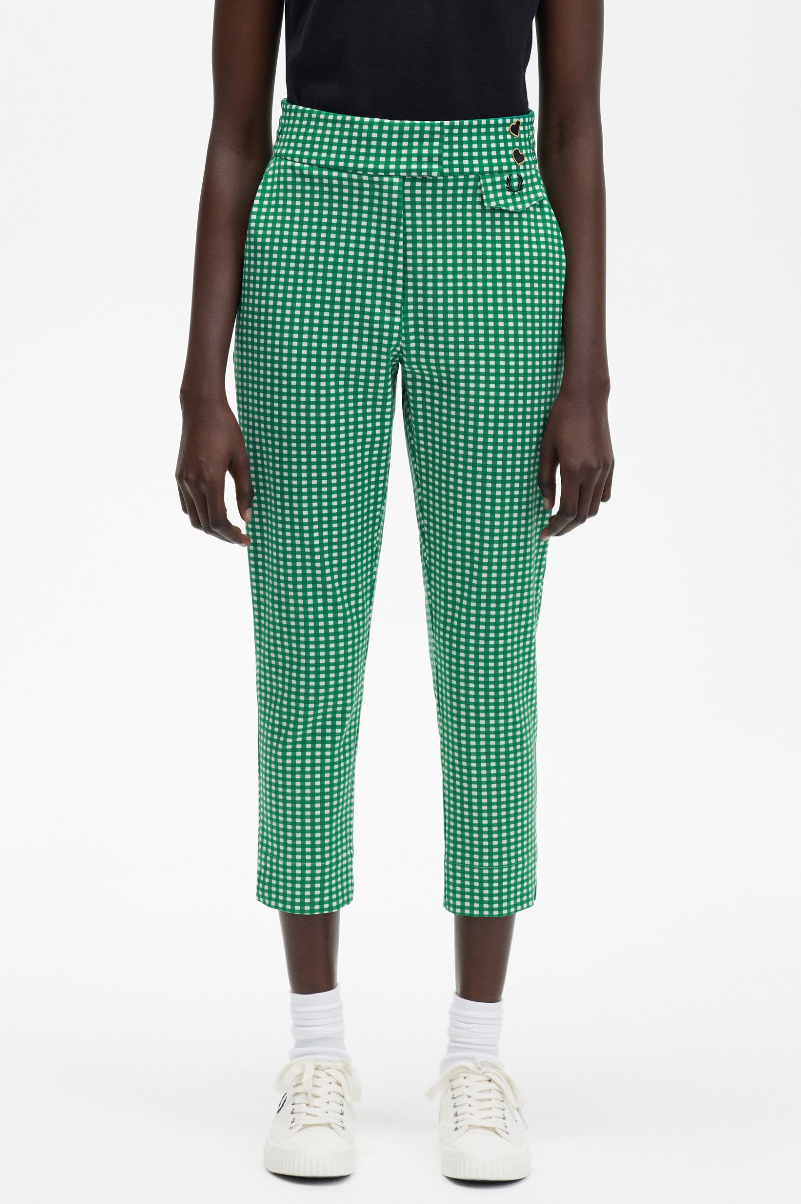 Amy Winehouse FoundationGingham Trousers Milky Pink