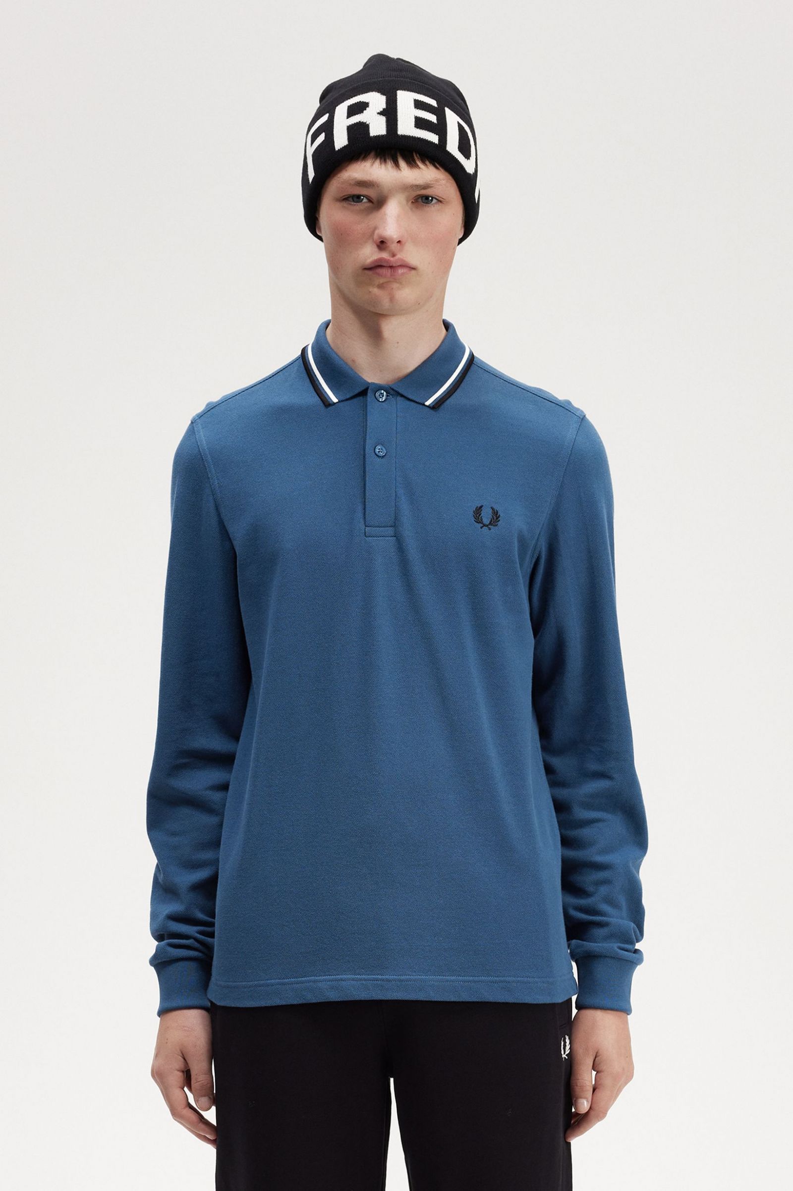 The Fred Perry ShirtM3636 Midnight Blue / Snow White / Black