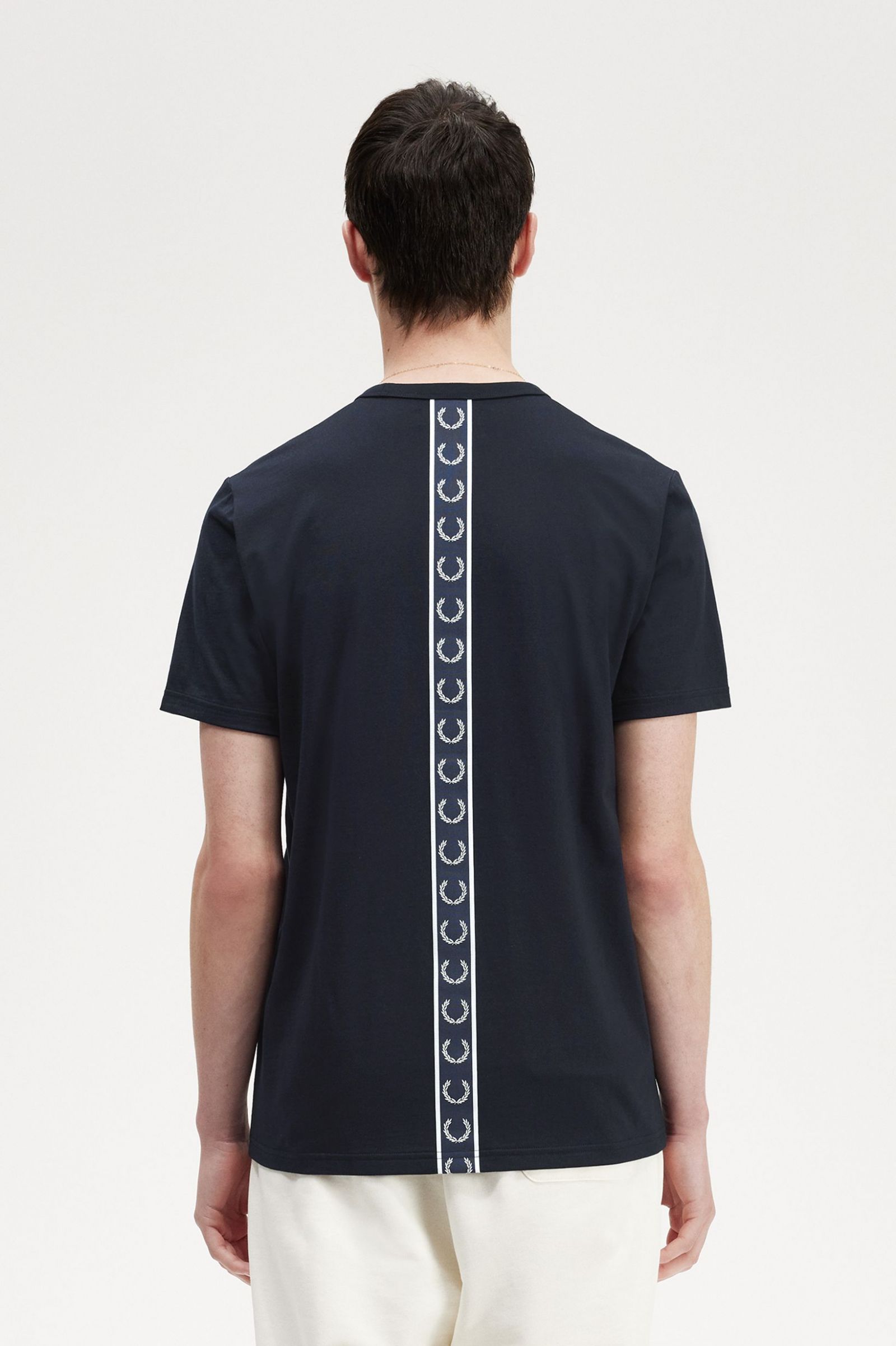 Tape Detail T-Shirt Navy