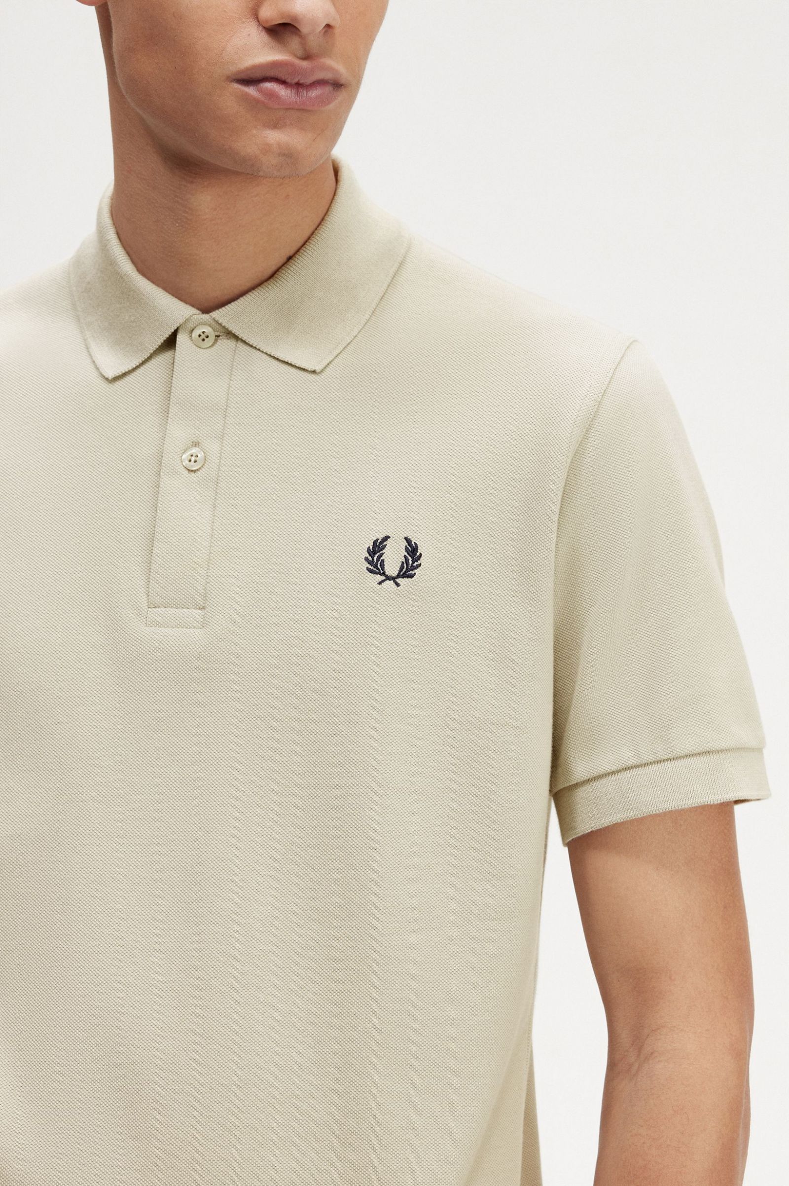 The Fred Perry ShirtM3 Light Oyster / Navy