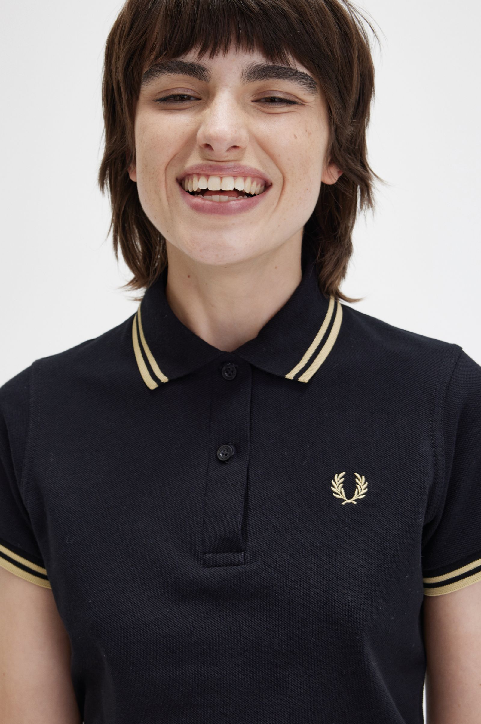 The Fred Perry ShirtG12 Black / Champagne / Champagne