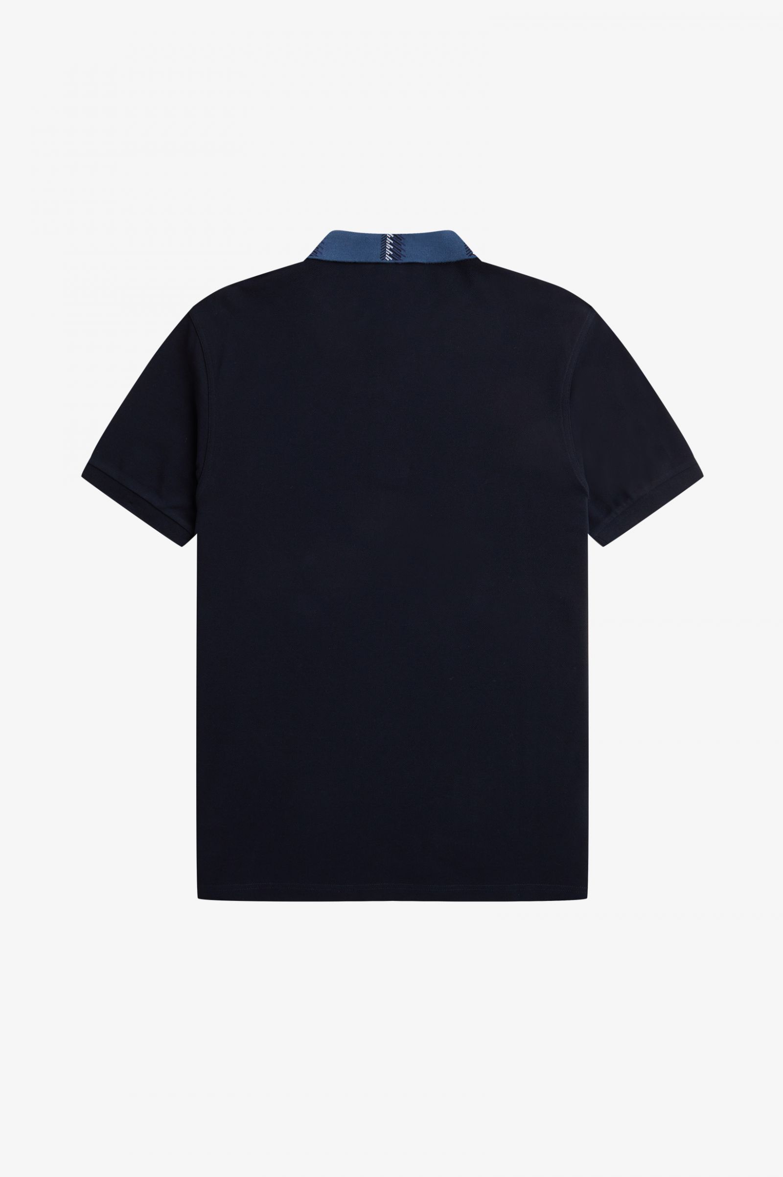 Graphic Collar Polo Shirt Navy