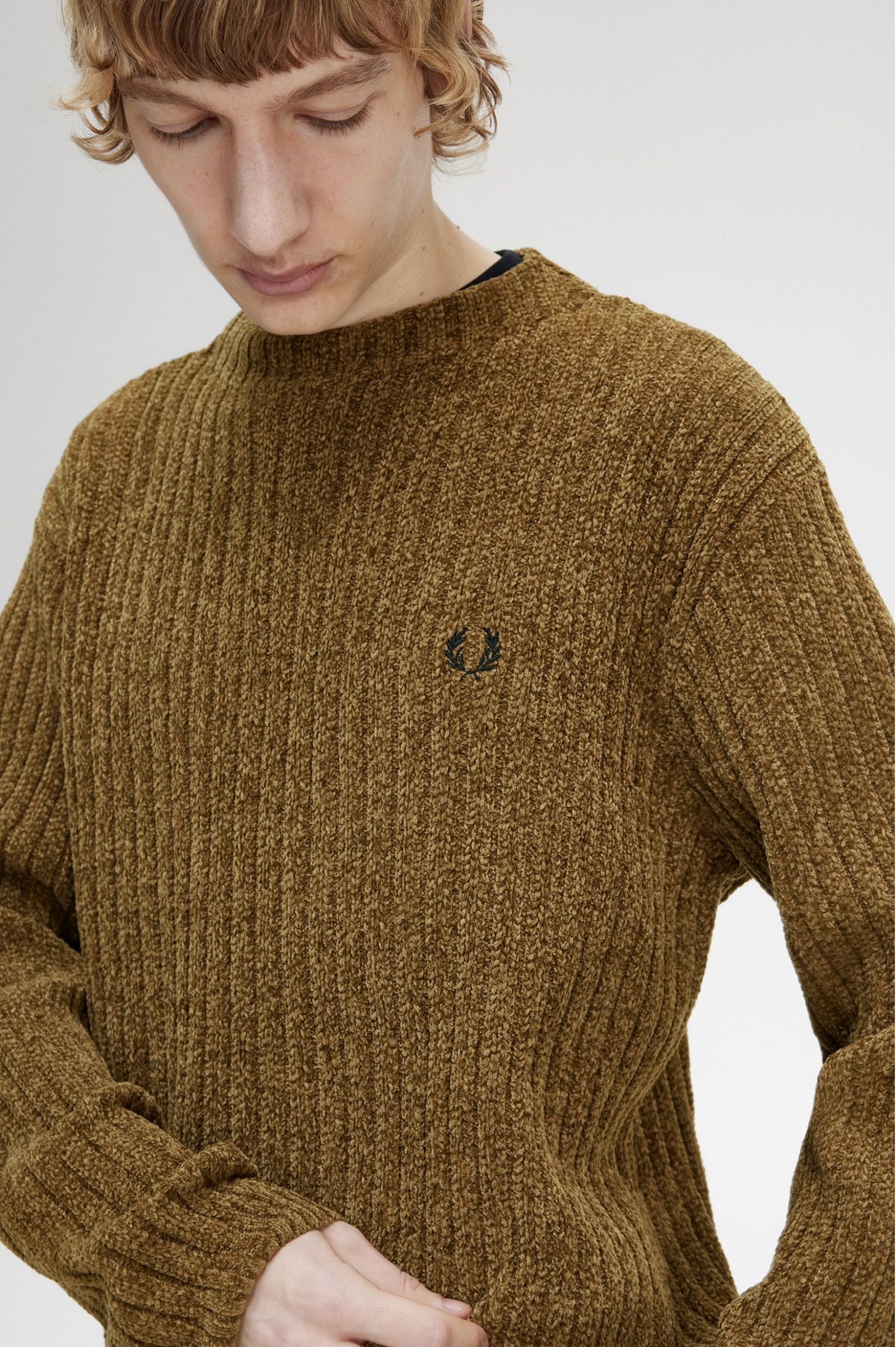 Chenille Rib Jumper Shaded Stone