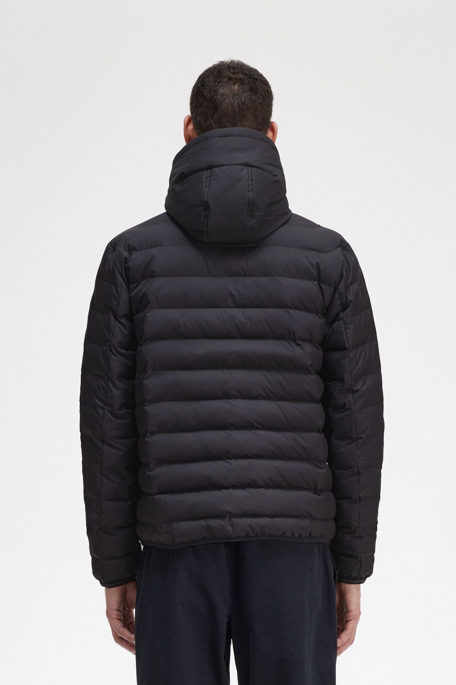 Hooded Insulated Jacket Black