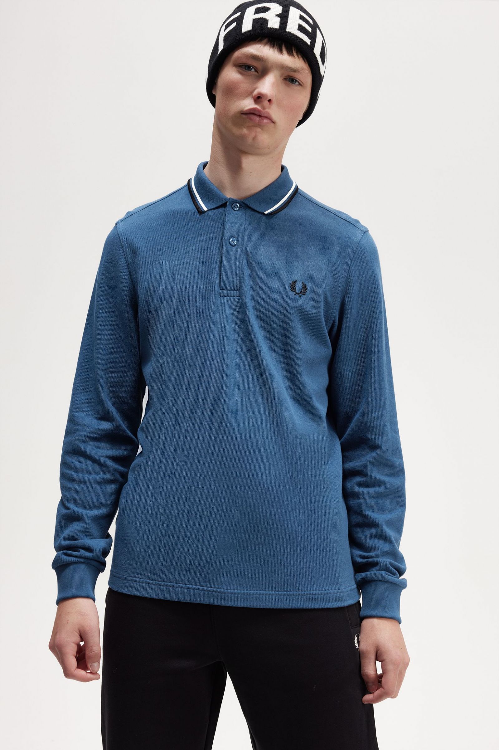 The Fred Perry ShirtM3636 Midnight Blue / Snow White / Black