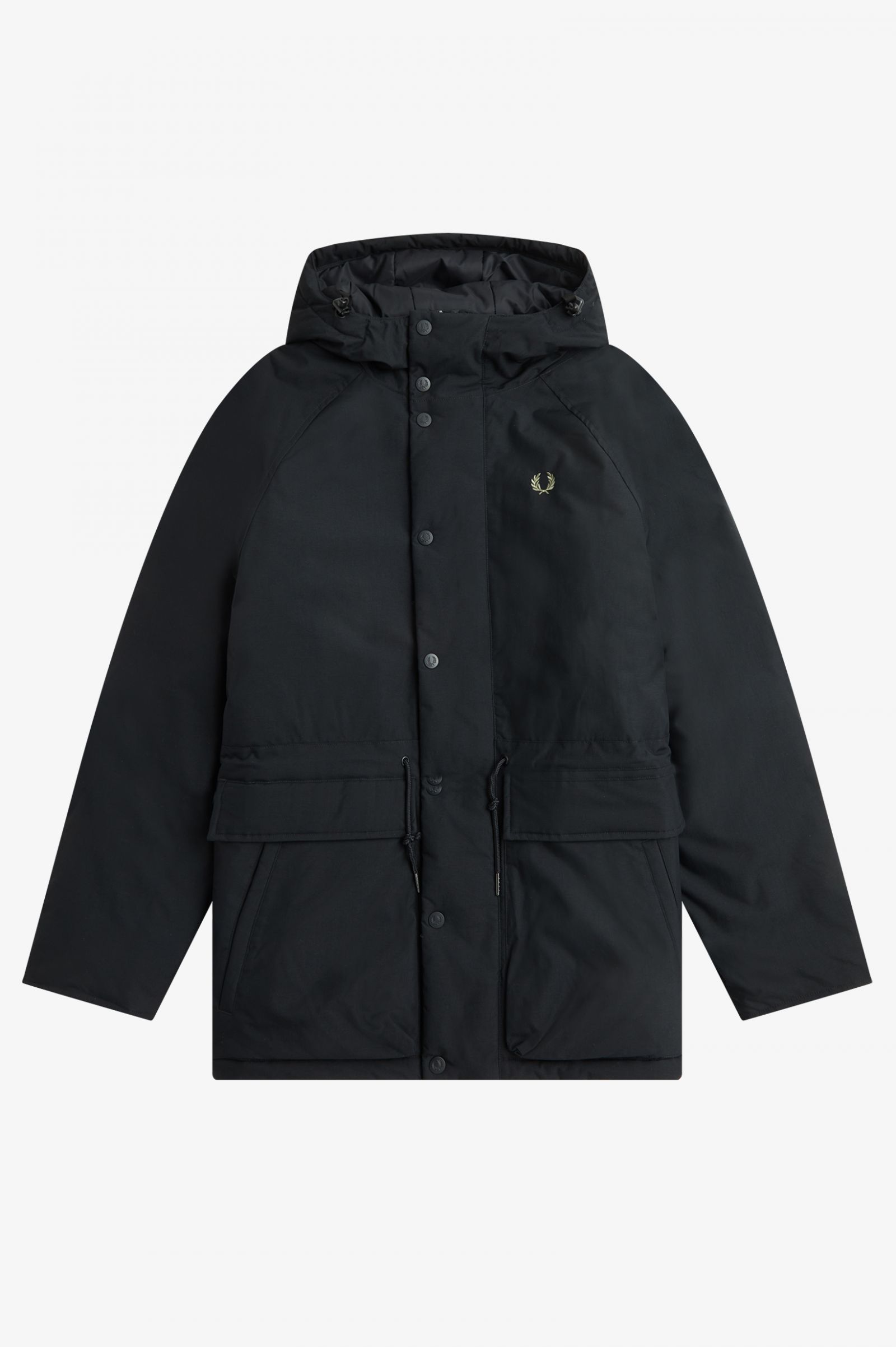 Padded Zip Through Jacket Black