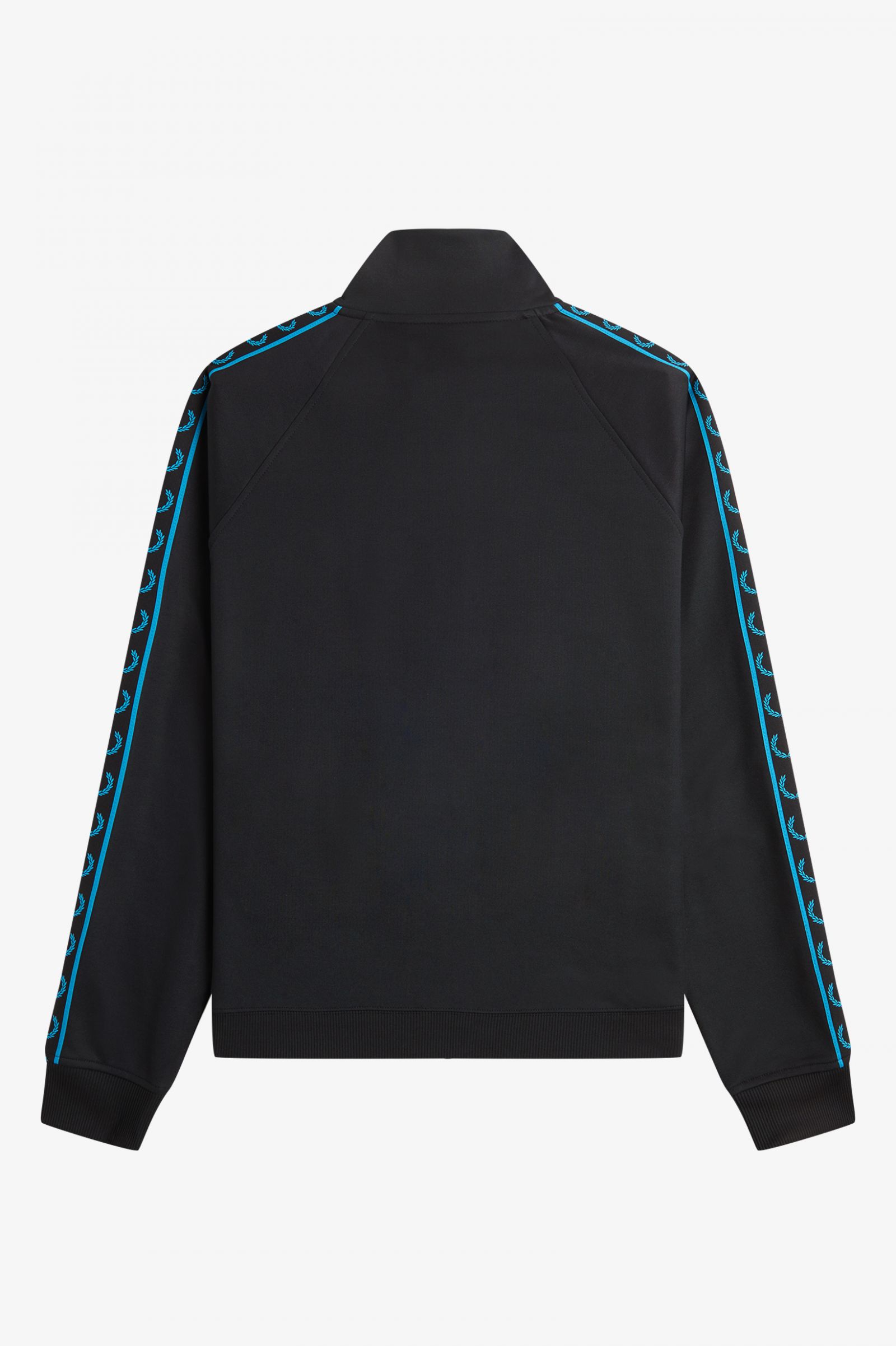 Contrast Tape Track Jacket Black / Cyber Blue