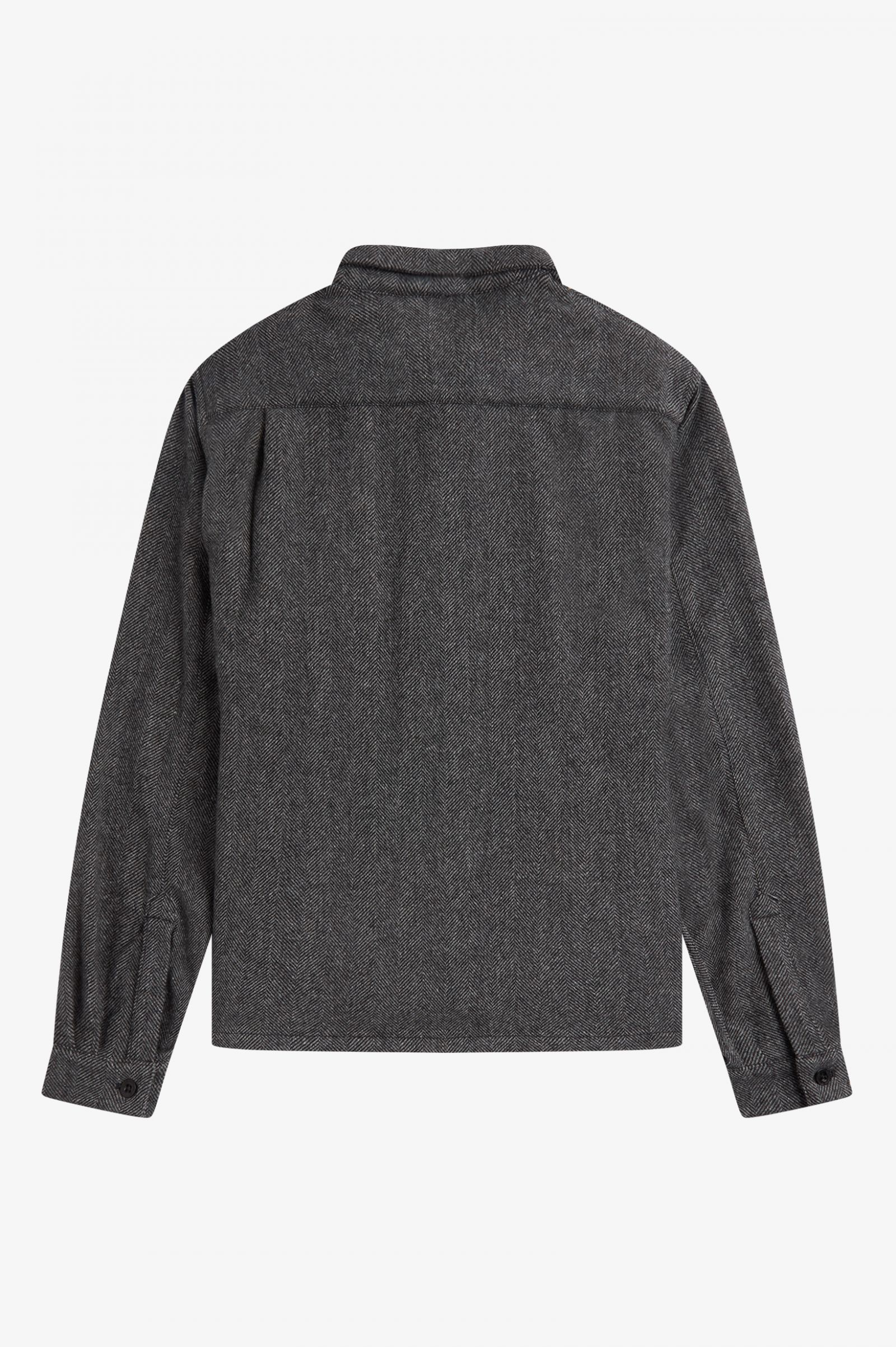 Made In EnglandHerringbone Overshirt Black