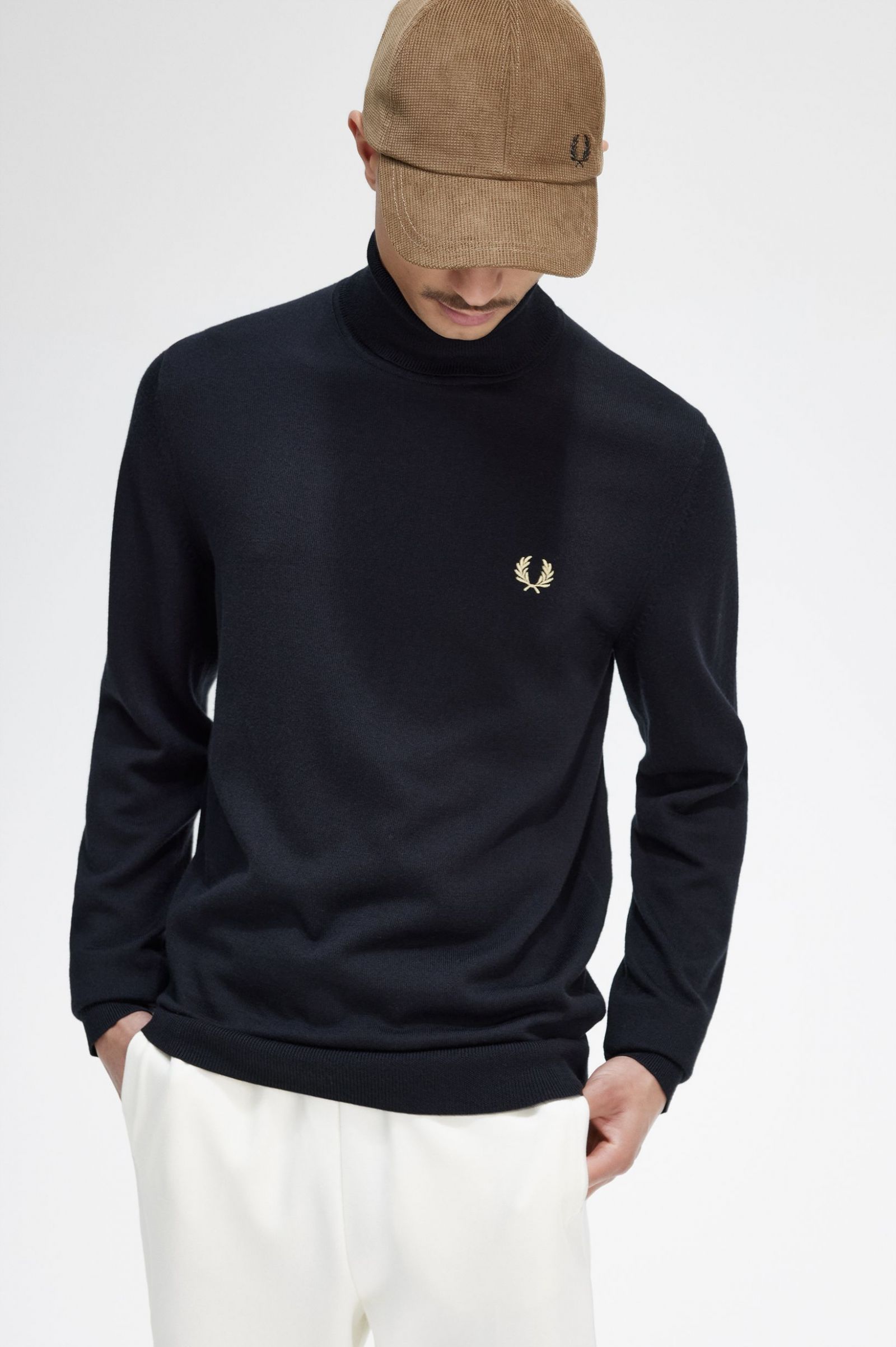 Roll Neck Jumper Black