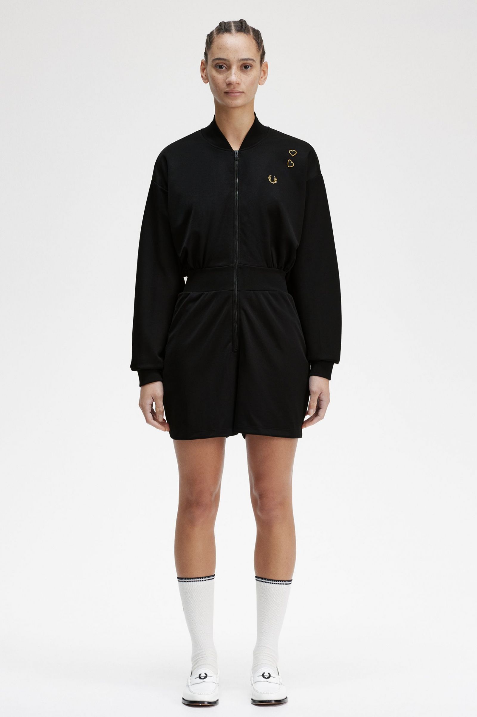Amy Winehouse FoundationZip-Through Playsuit Black