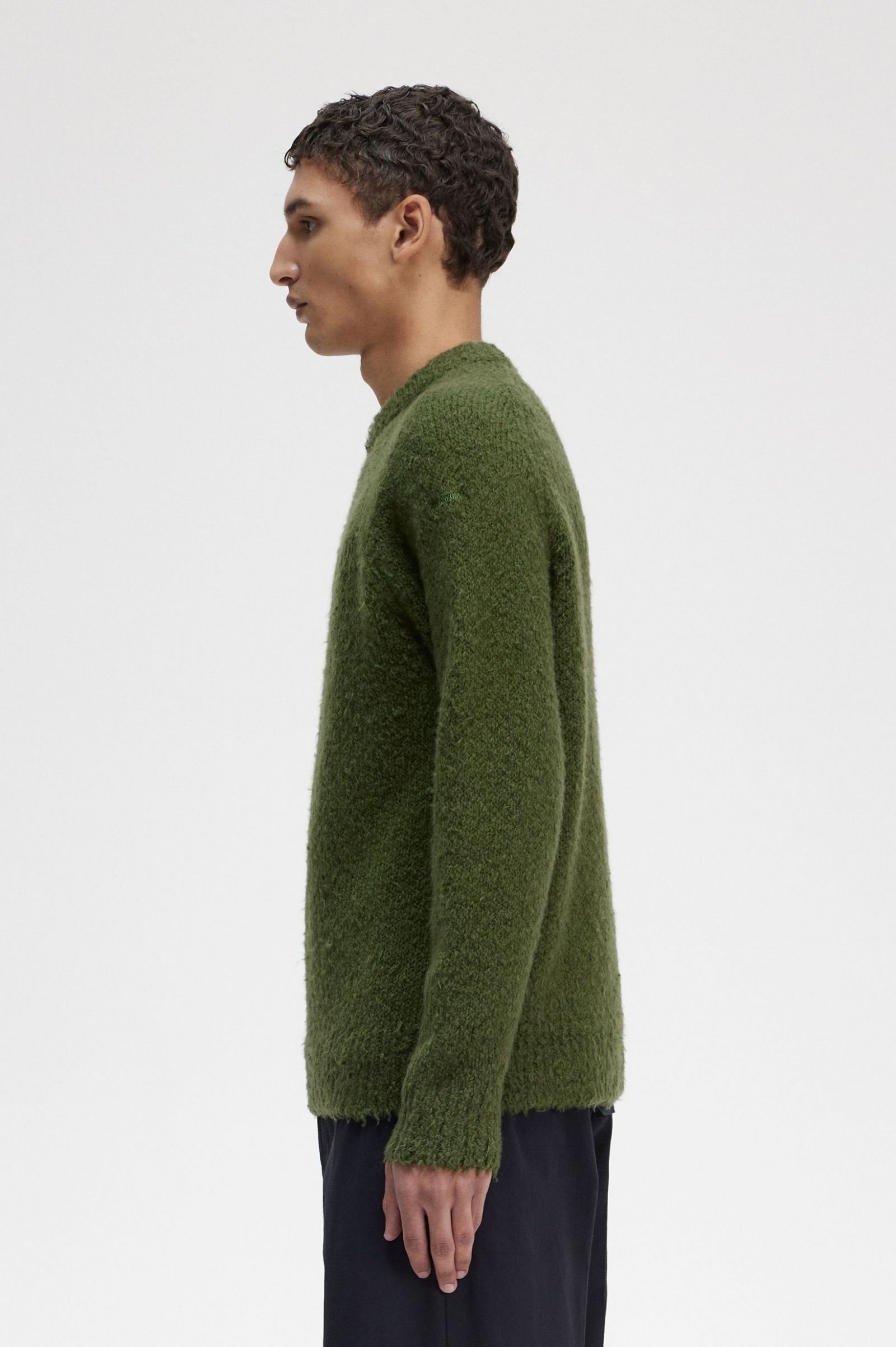 Raf SimonsTextured Knitted Jumper Chive