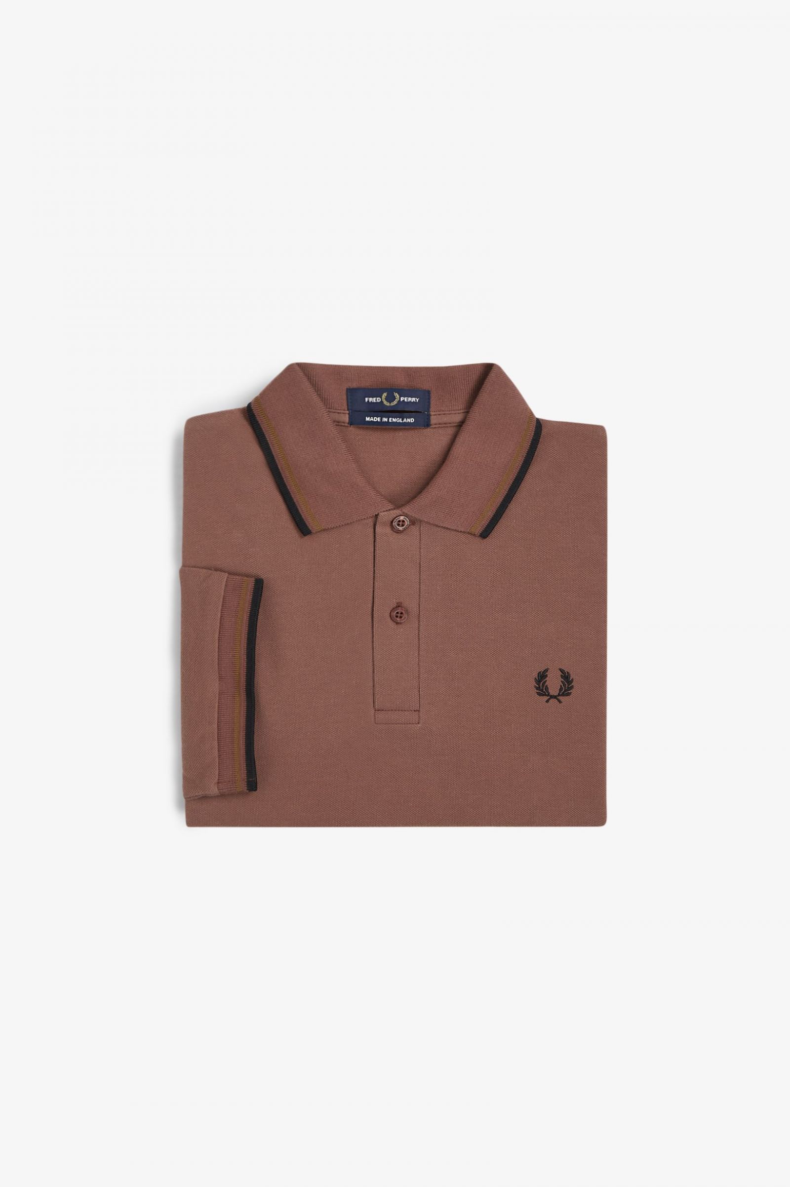 The Fred Perry ShirtM12 Whisky Brown / Dark Caramel / Black