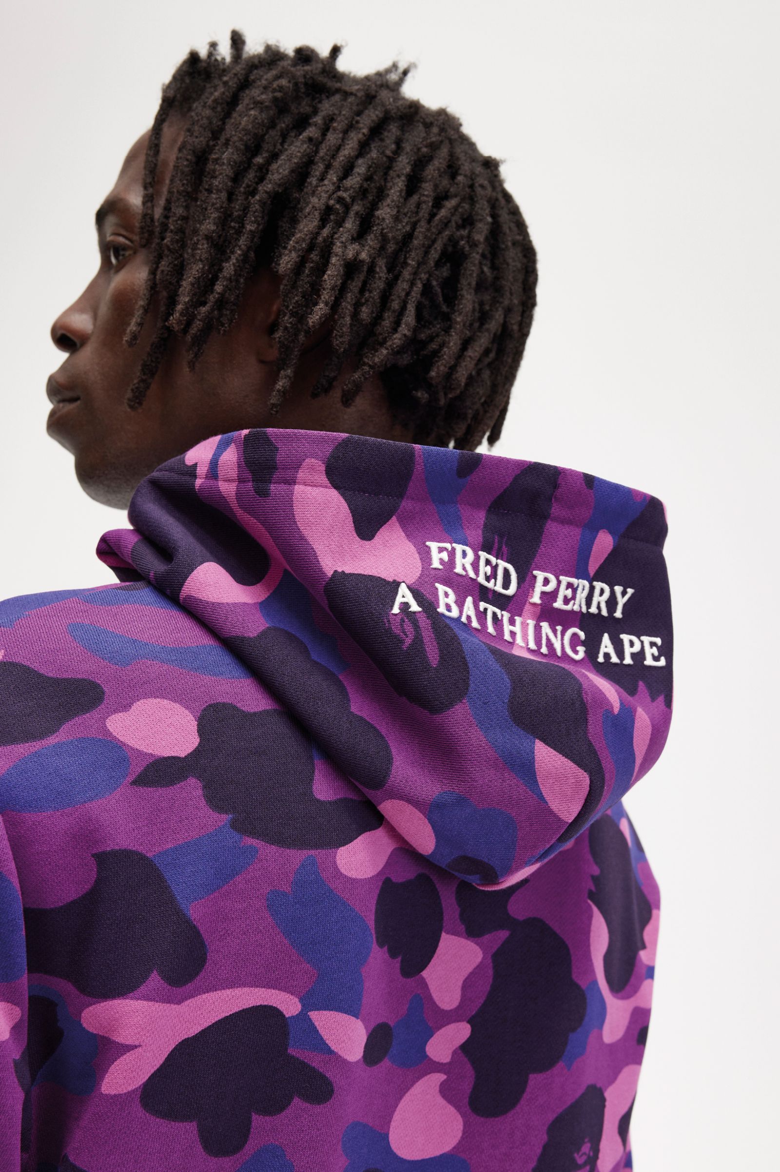 A Bathing Ape®Camouflage Hooded Sweatshirt Black