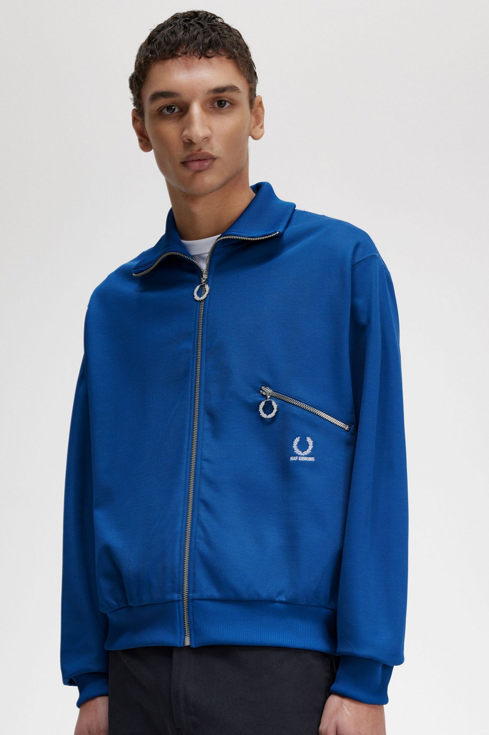 Raf SimonsPrinted Track Jacket Royal Blue