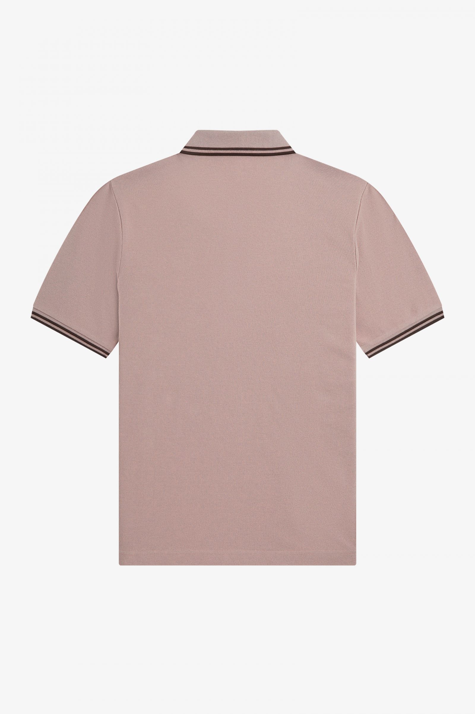 The Fred Perry ShirtG3600 Dark Pink / Burnt Tobacco / Burnt Tobacco