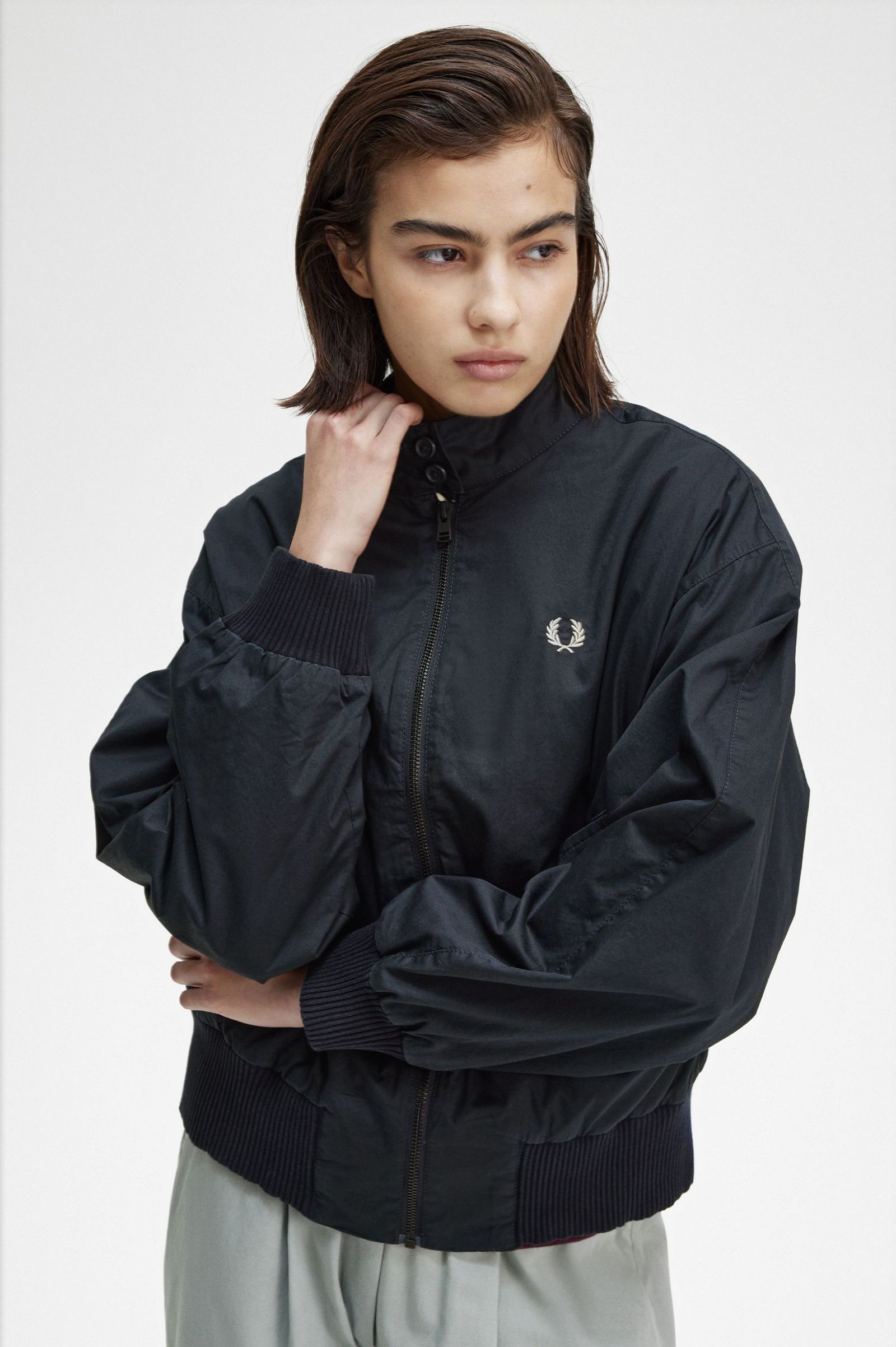 Batwing Zip-Through Jacket Navy