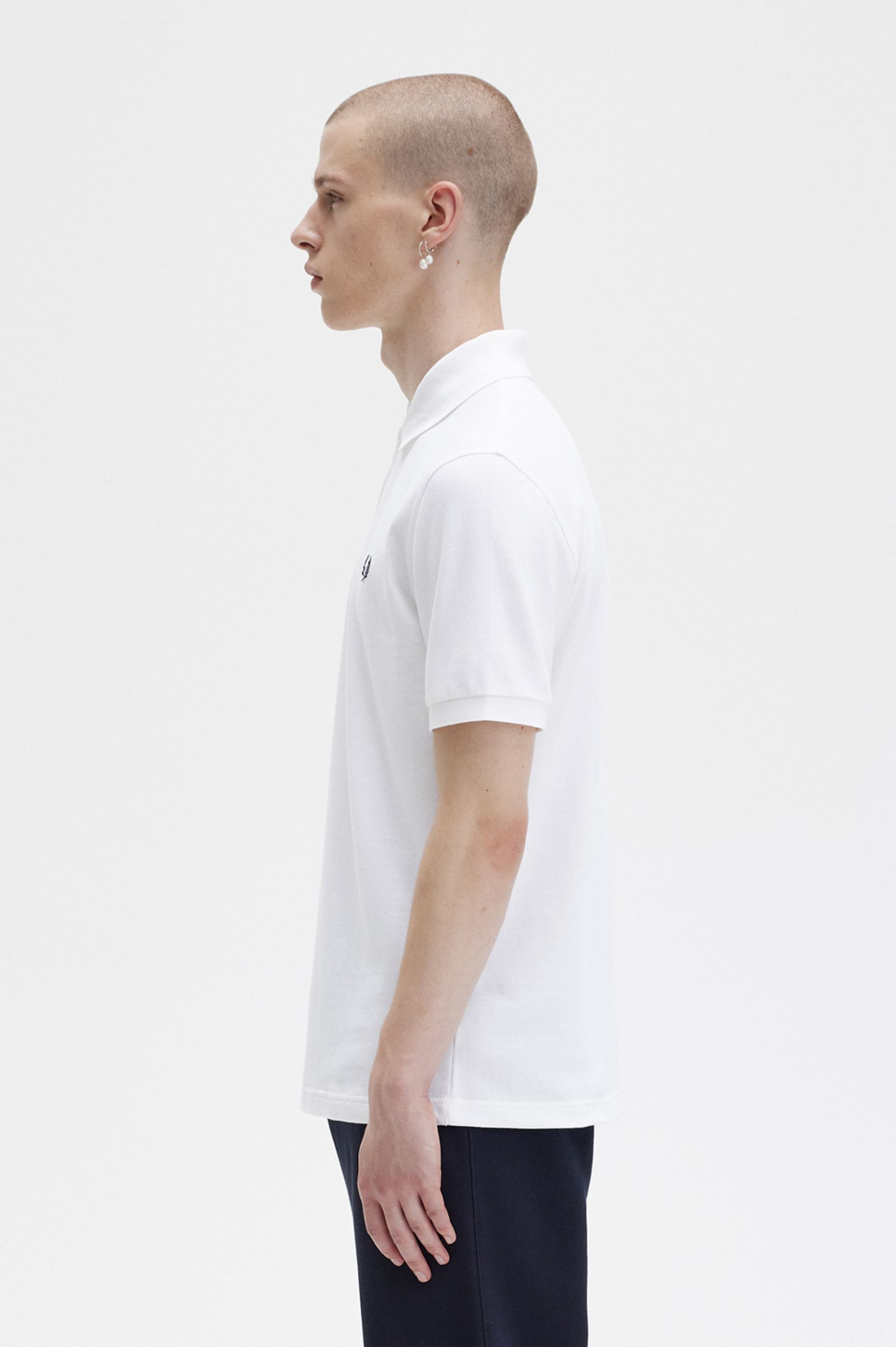 The Fred Perry ShirtM3 White / Navy