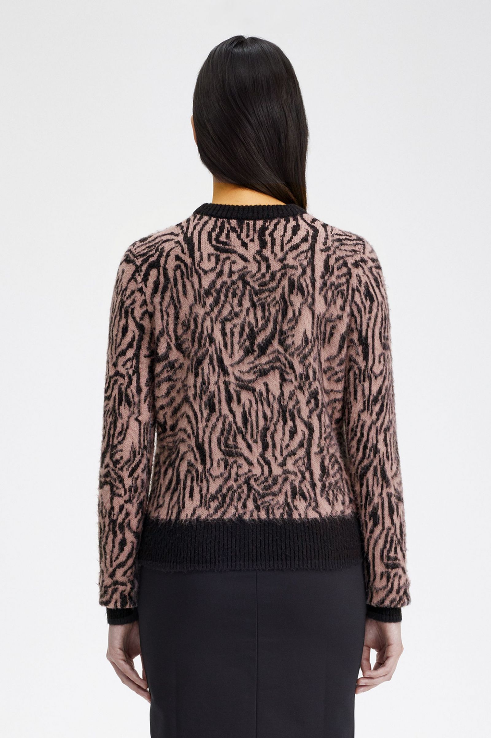 Amy Winehouse FoundationZebra Jumper Dusty Rose Pink