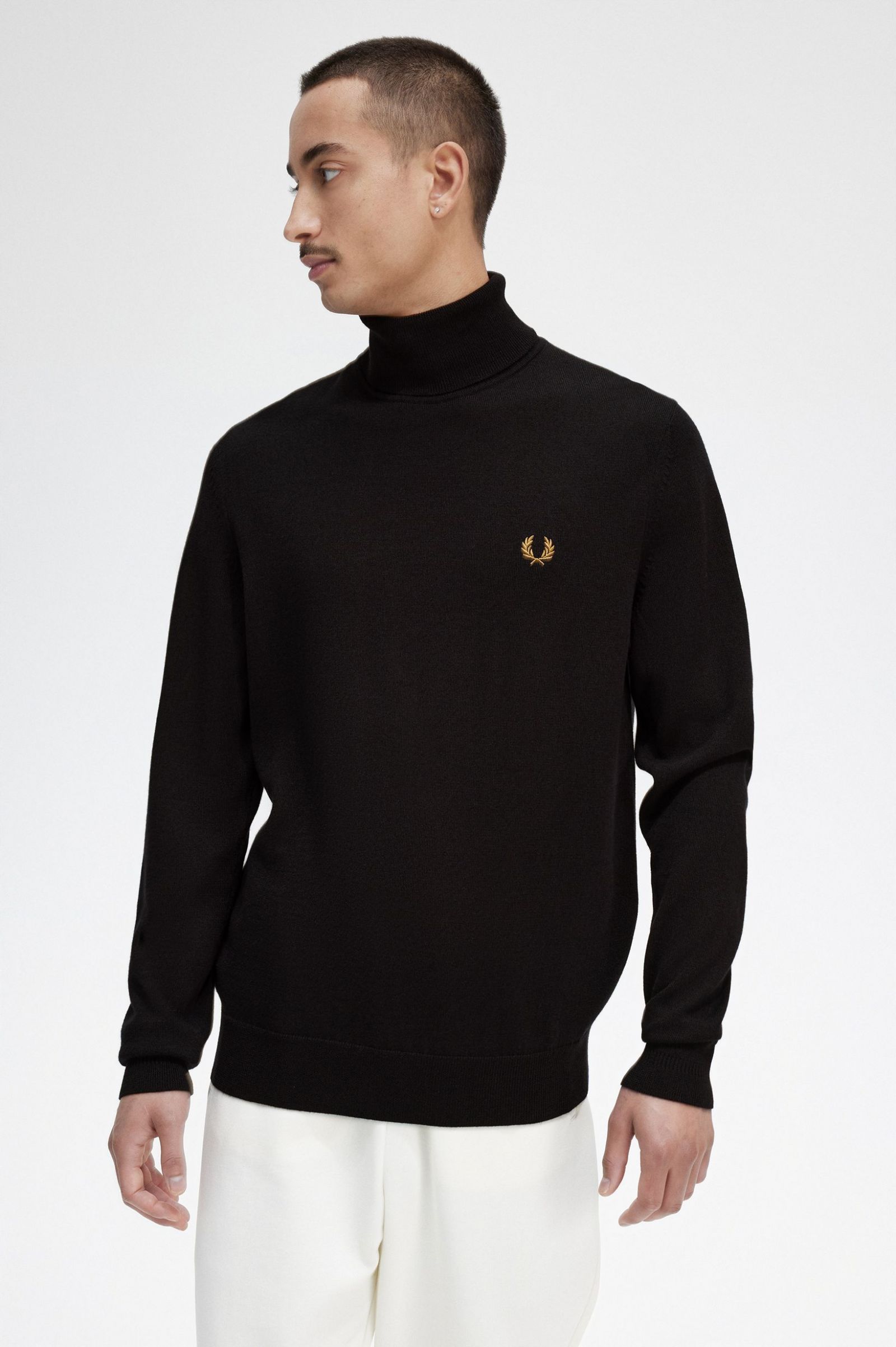 Roll Neck Jumper Navy