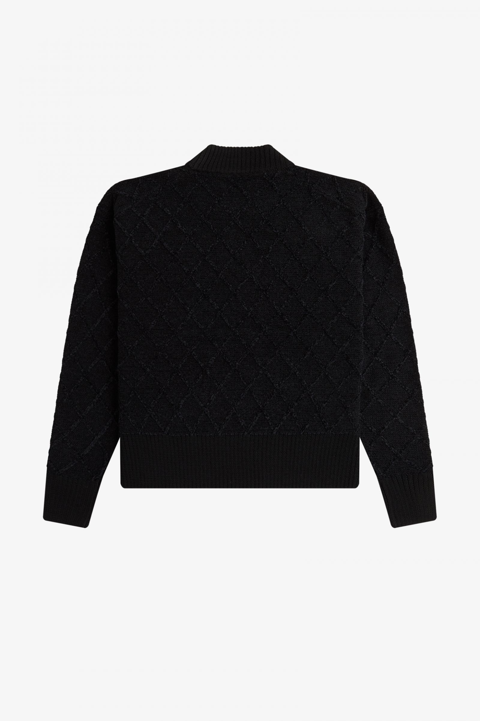 Chenille Grid Jumper Black