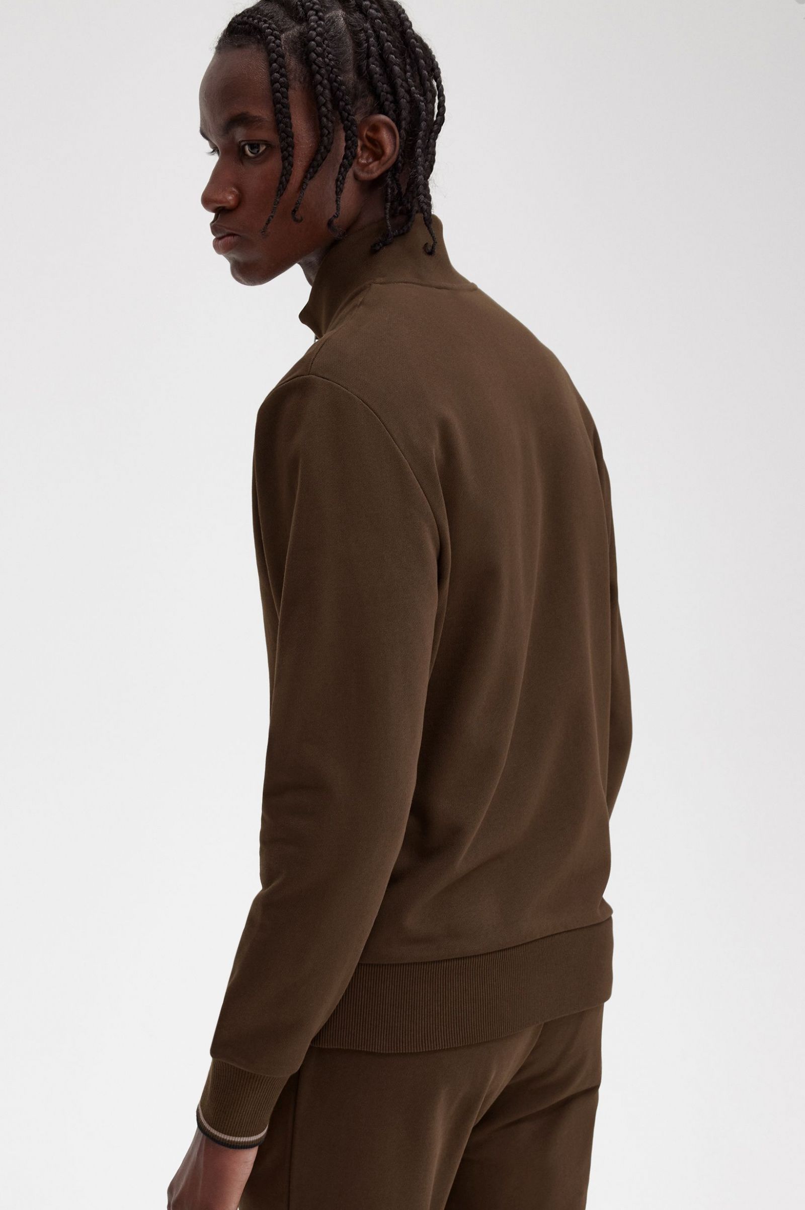 Half Zip Sweatshirt Burnt Tobacco
